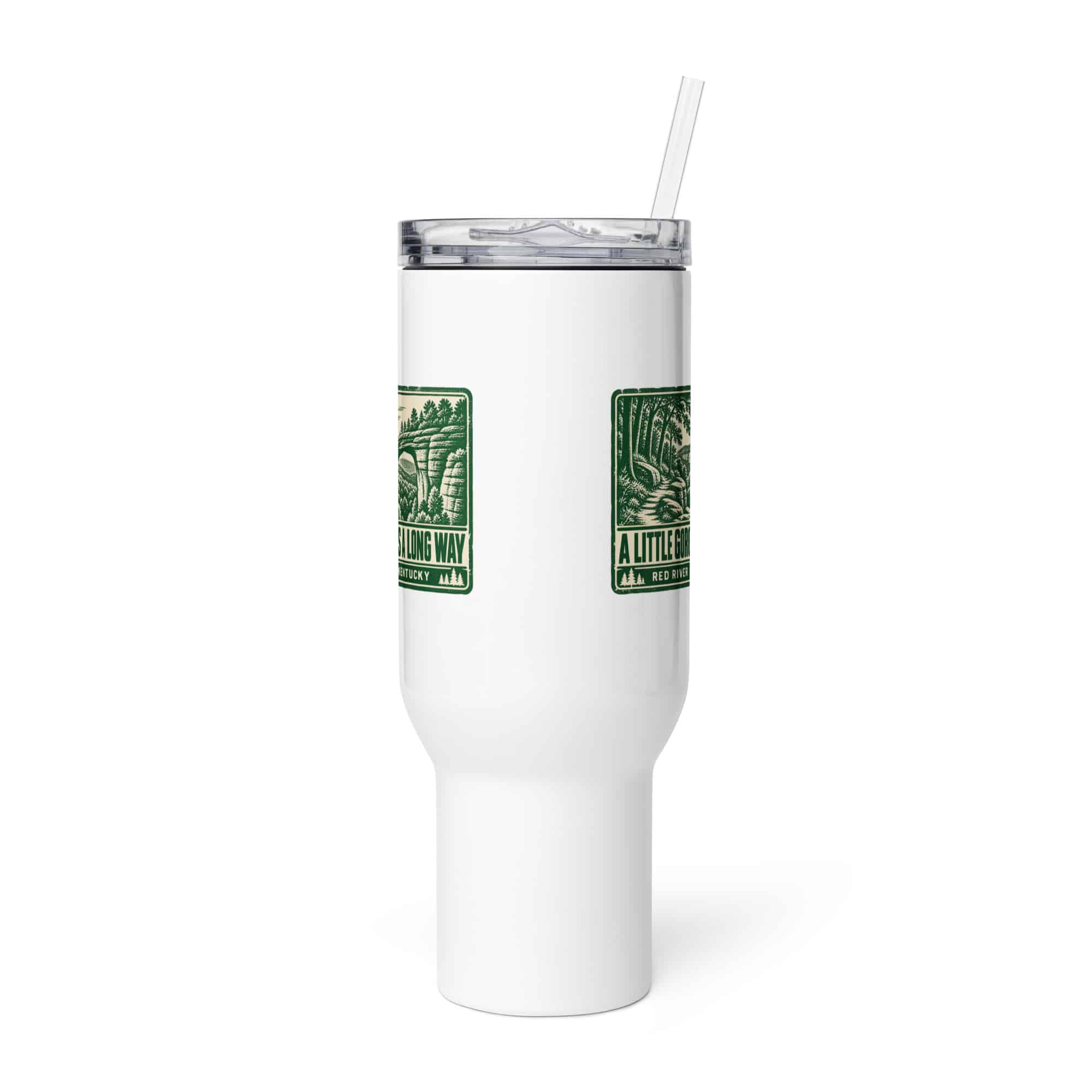Red River Gorge Travel Mug: A Little Gorge Goes a Long Way, Forest Ink Stamp