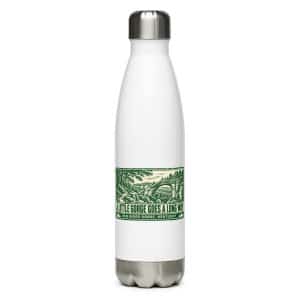 Red River Gorge Stainless Steel Water Bottle: A Little Gorge Goes a Long Way, Forest Ink Stamp - 17 oz - Main