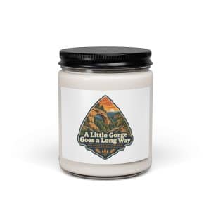 Red River Gorge Soy Wax Candle: A Little Gorge Goes a Long Way, Scenic Shield Badge - 9oz - Main