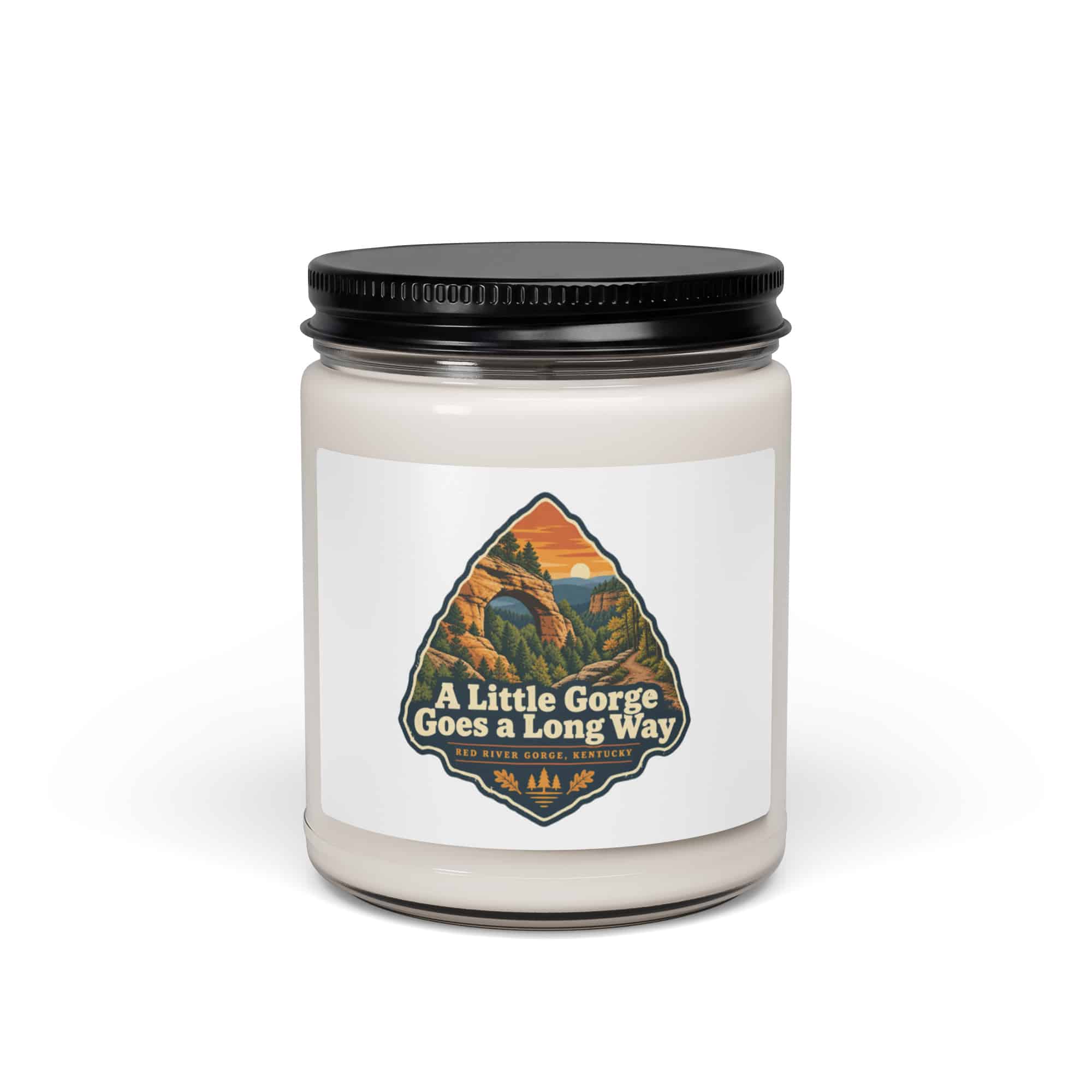 Red River Gorge Soy Wax Candle: A Little Gorge Goes a Long Way, Scenic Shield Badge