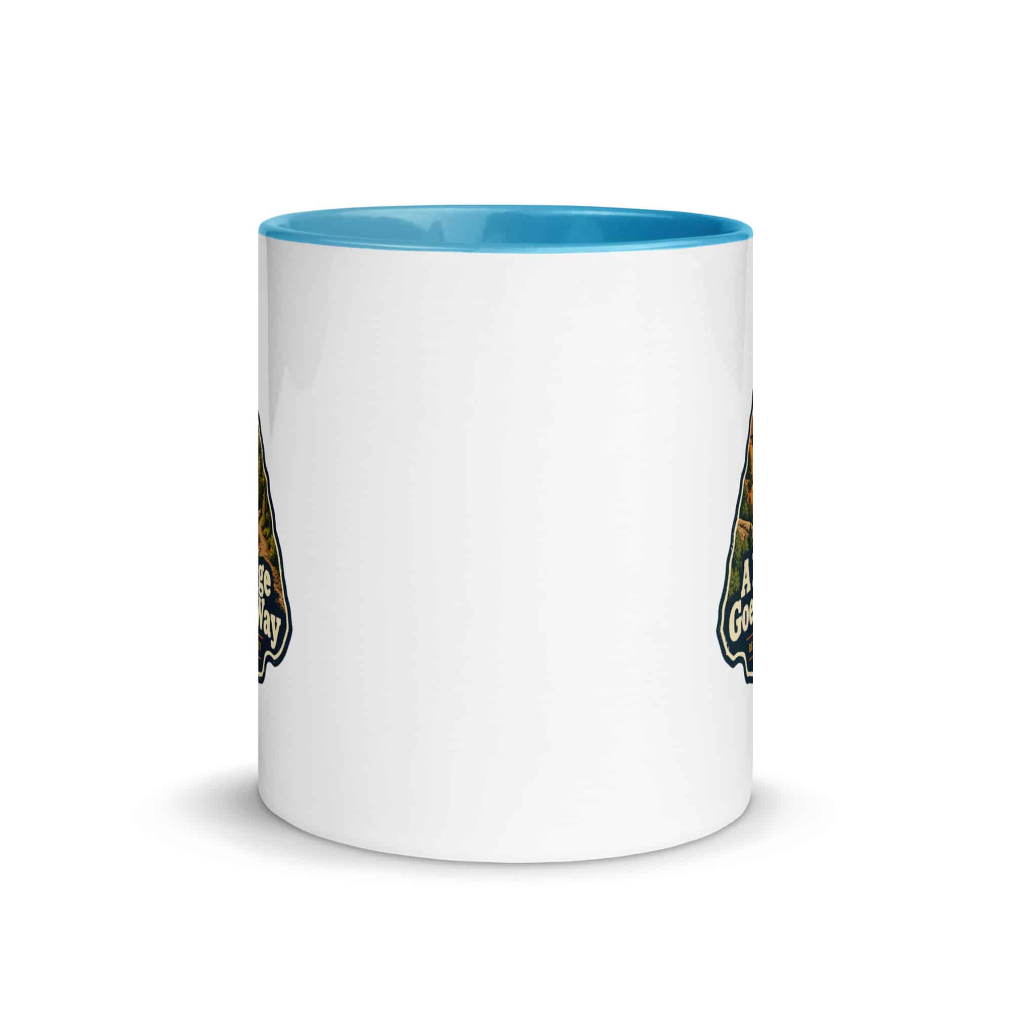 Red River Gorge Color Inside Coffee Mug: A Little Gorge Goes a Long Way, Scenic Shield Badge