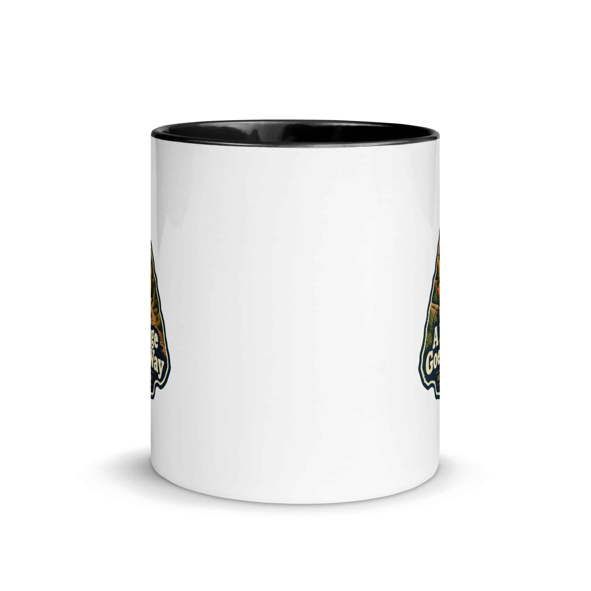 Red River Gorge Color Inside Coffee Mug: A Little Gorge Goes a Long Way, Scenic Shield Badge
