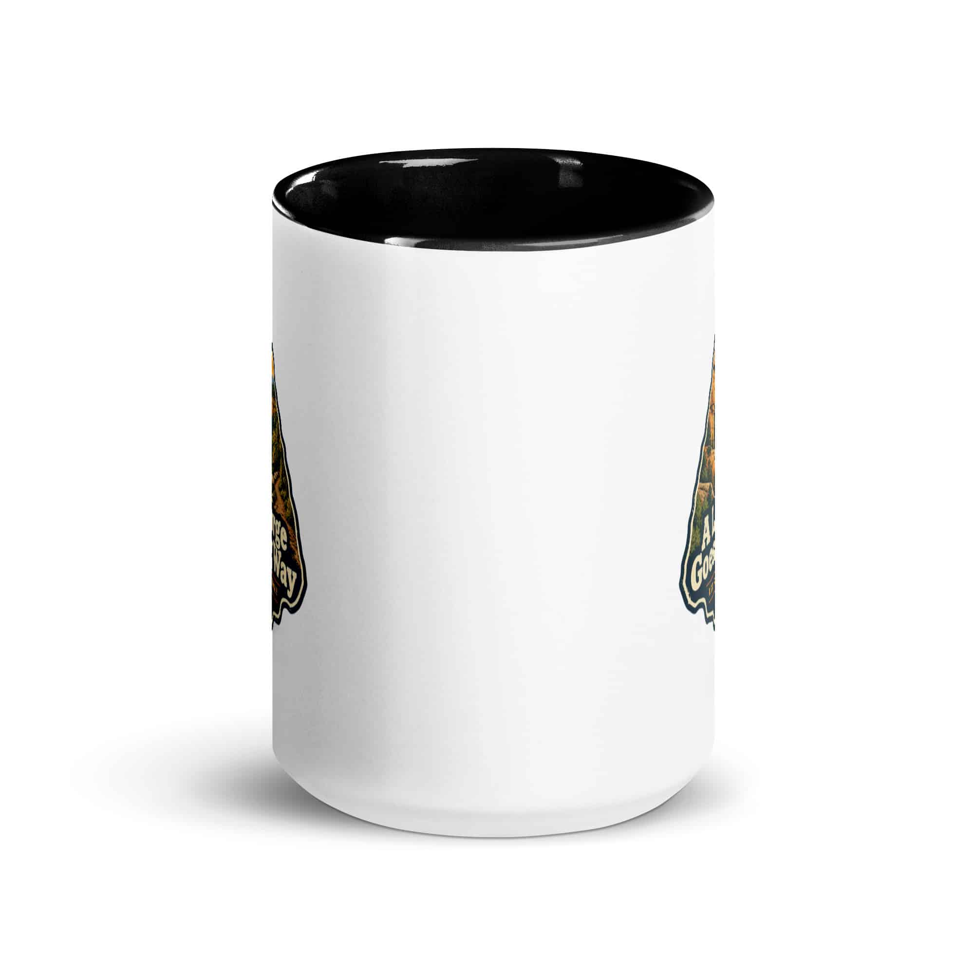 Red River Gorge Color Inside Coffee Mug: A Little Gorge Goes a Long Way, Scenic Shield Badge