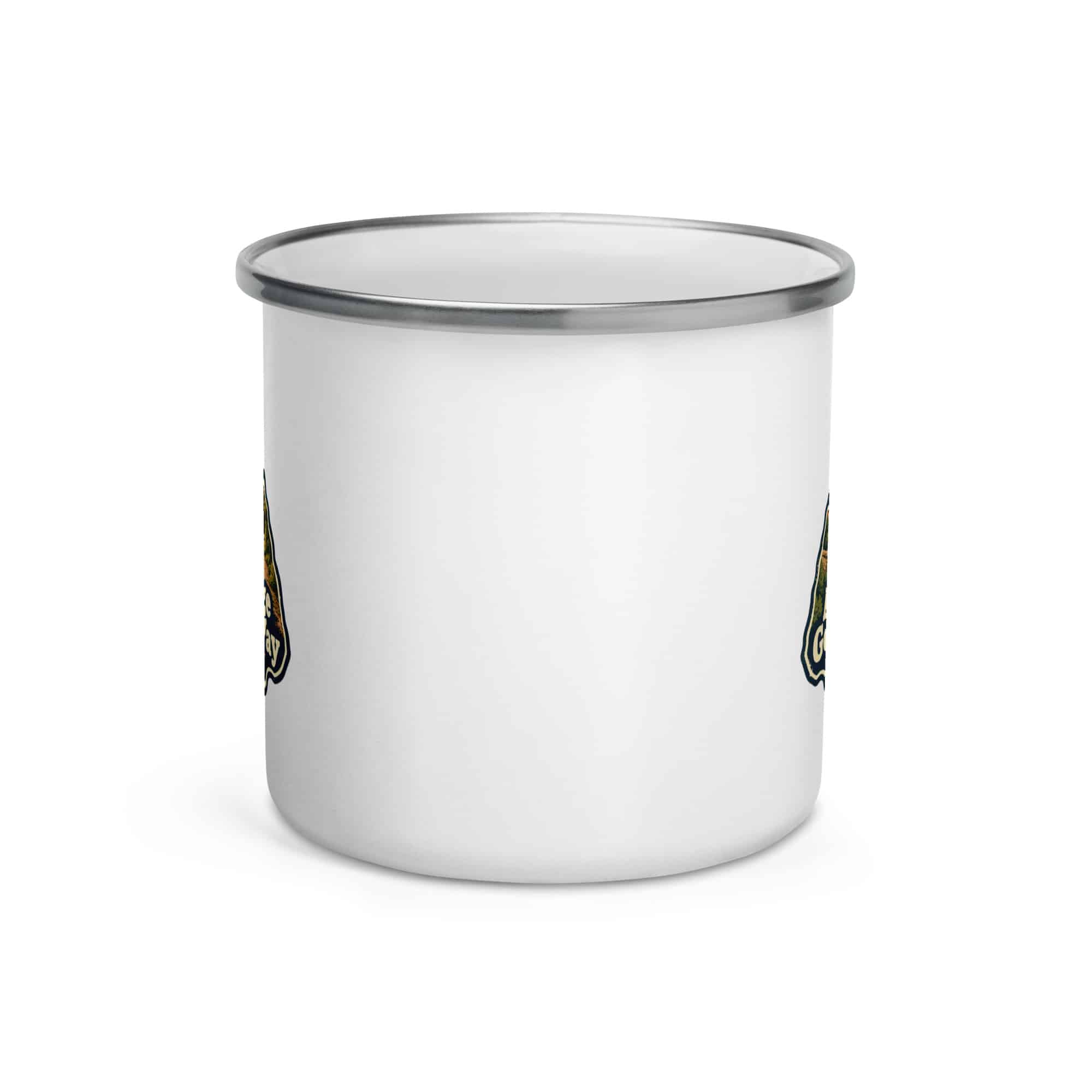 Red River Gorge Enamel Camp Mug: A Little Gorge Goes a Long Way, Scenic Shield Badge
