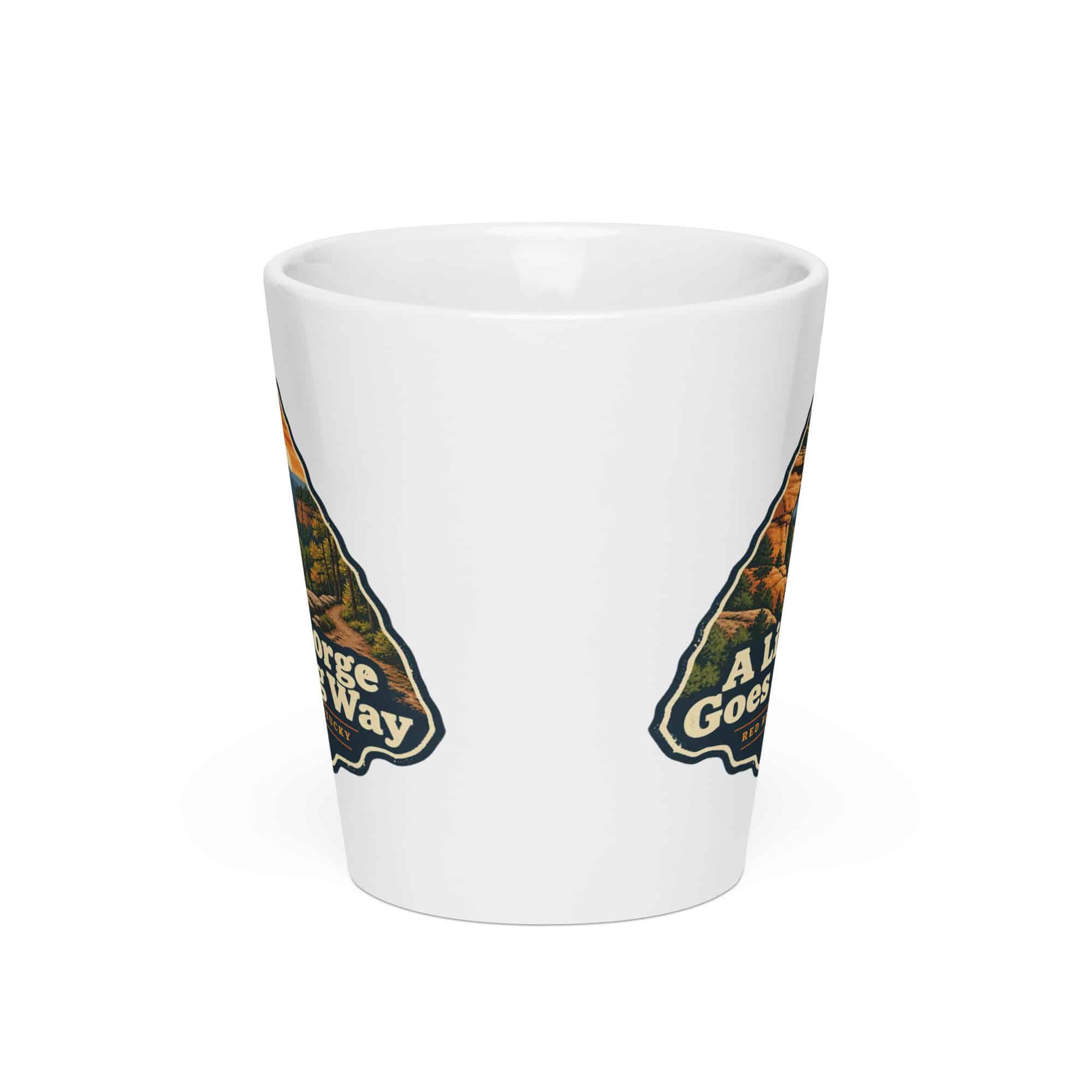 Red River Gorge Latte Mug: A Little Gorge Goes a Long Way, Scenic Shield Badge