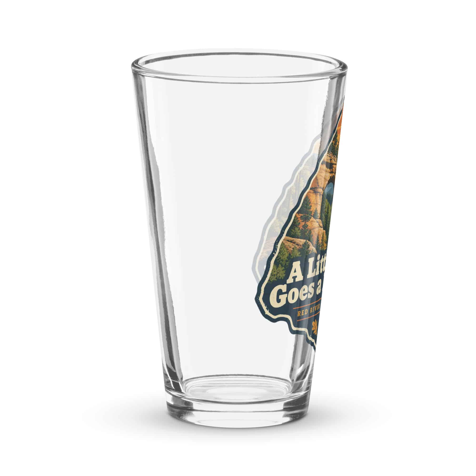 Red River Gorge Pint Glass: A Little Gorge Goes a Long Way, Scenic Shield Badge
