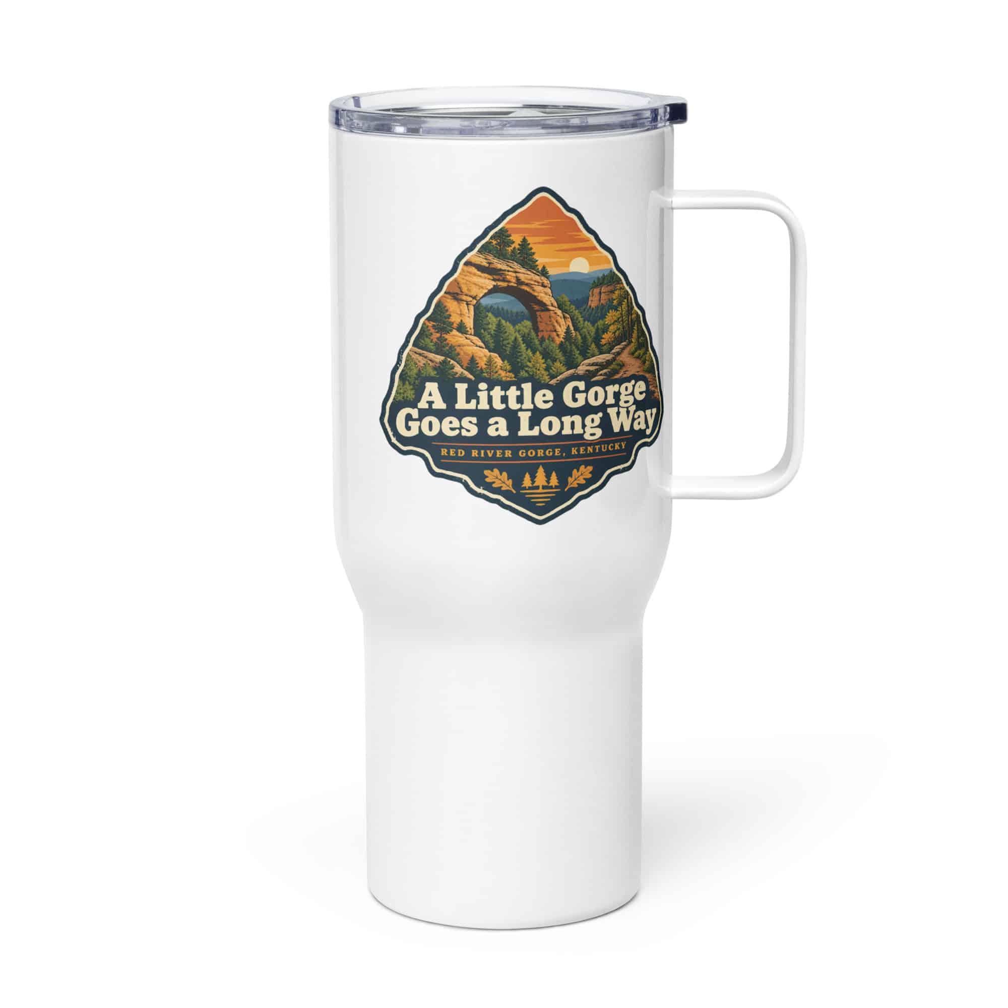 Red River Gorge Travel Mug: A Little Gorge Goes a Long Way, Scenic Shield Badge