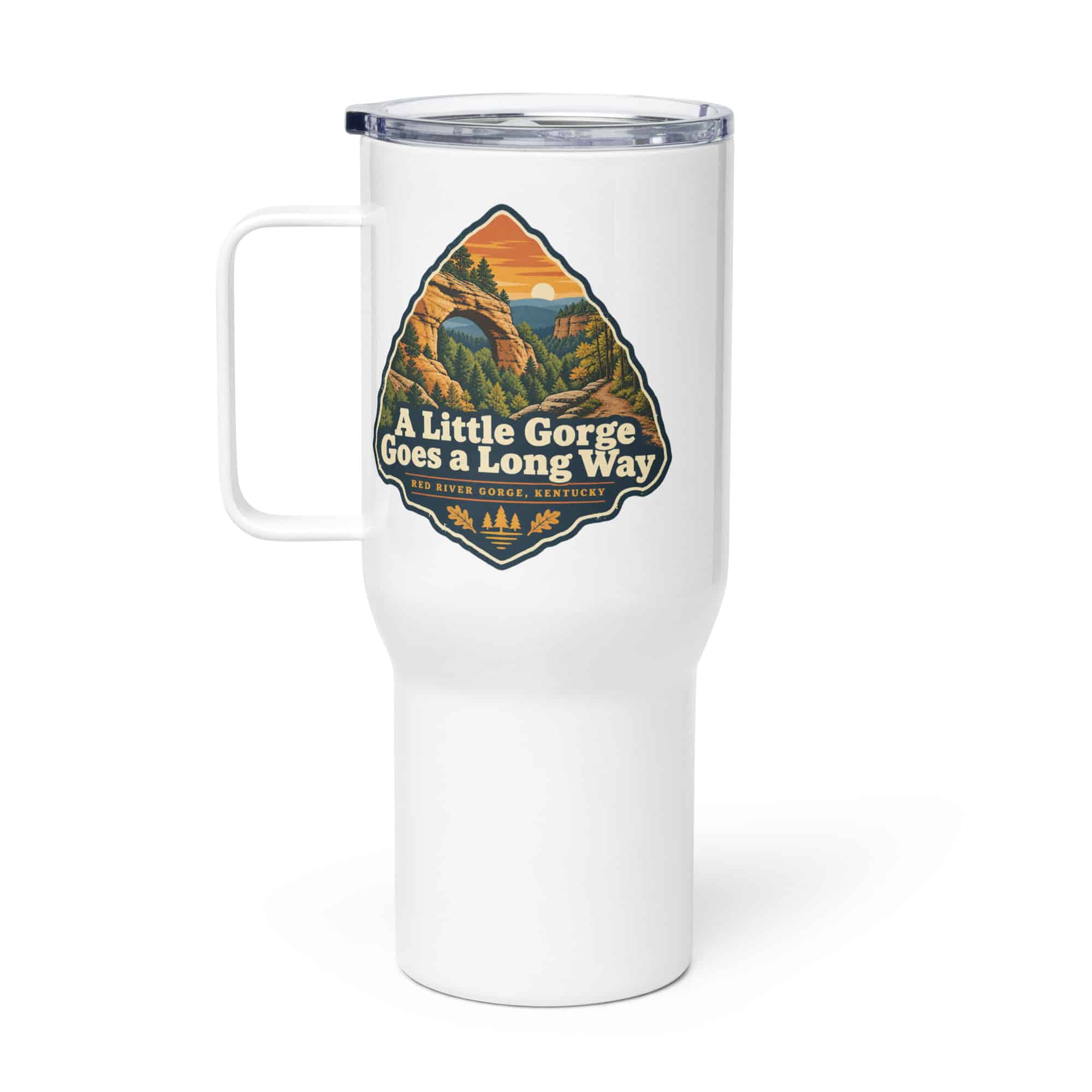 Red River Gorge Travel Mug: A Little Gorge Goes a Long Way, Scenic Shield Badge