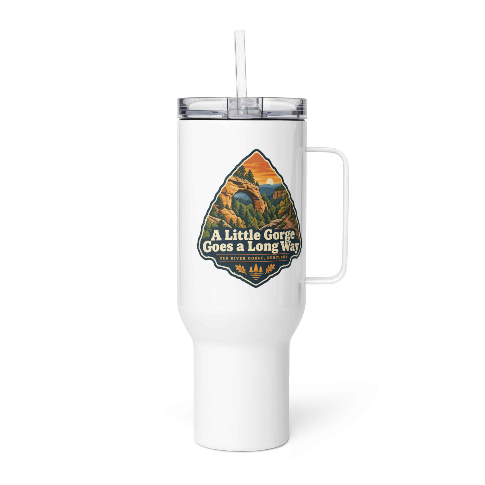 Red River Gorge Travel Mug: A Little Gorge Goes a Long Way, Scenic Shield Badge