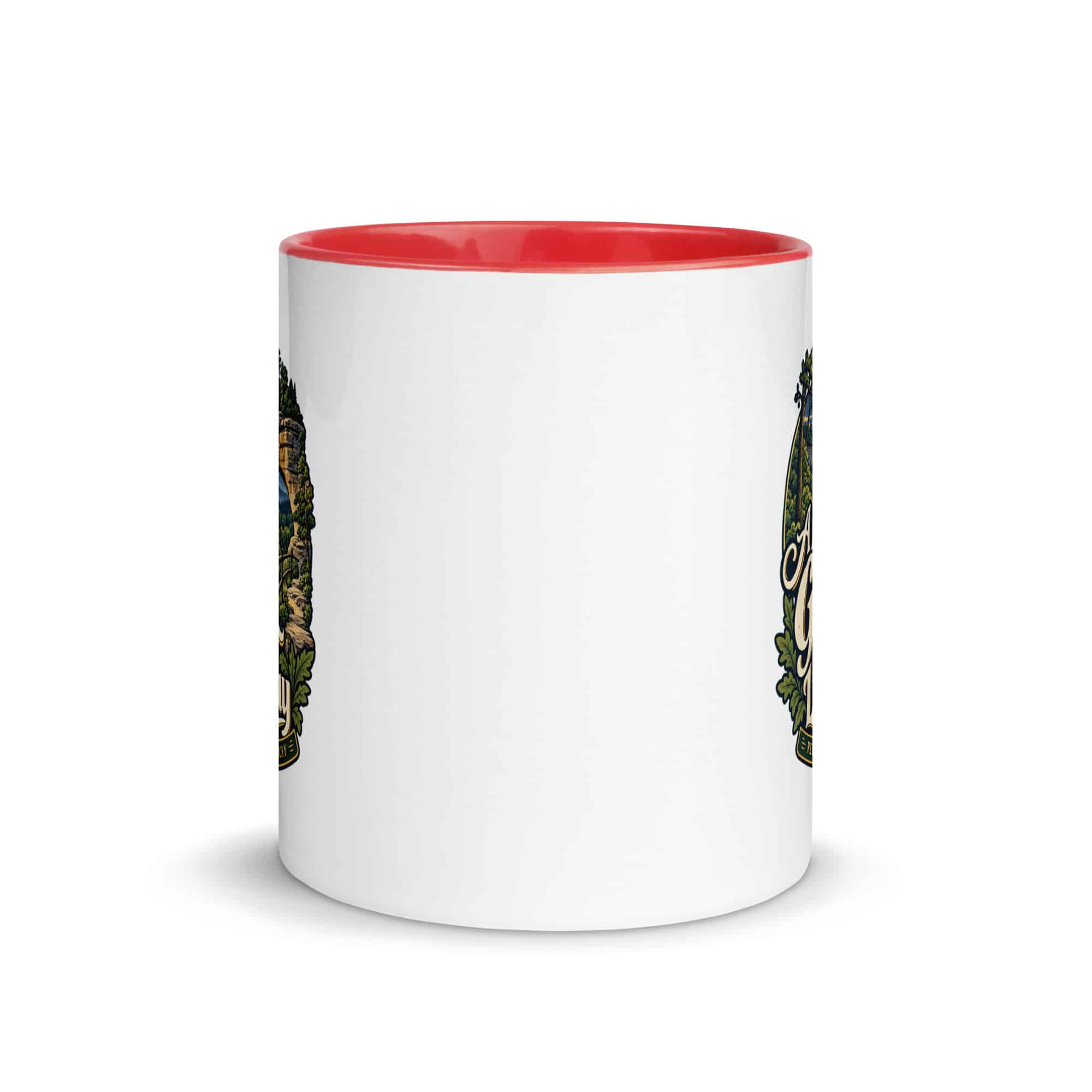 Red River Gorge Color Inside Coffee Mug: A Little Gorge Goes a Long Way, Woodland Scenic Lettering