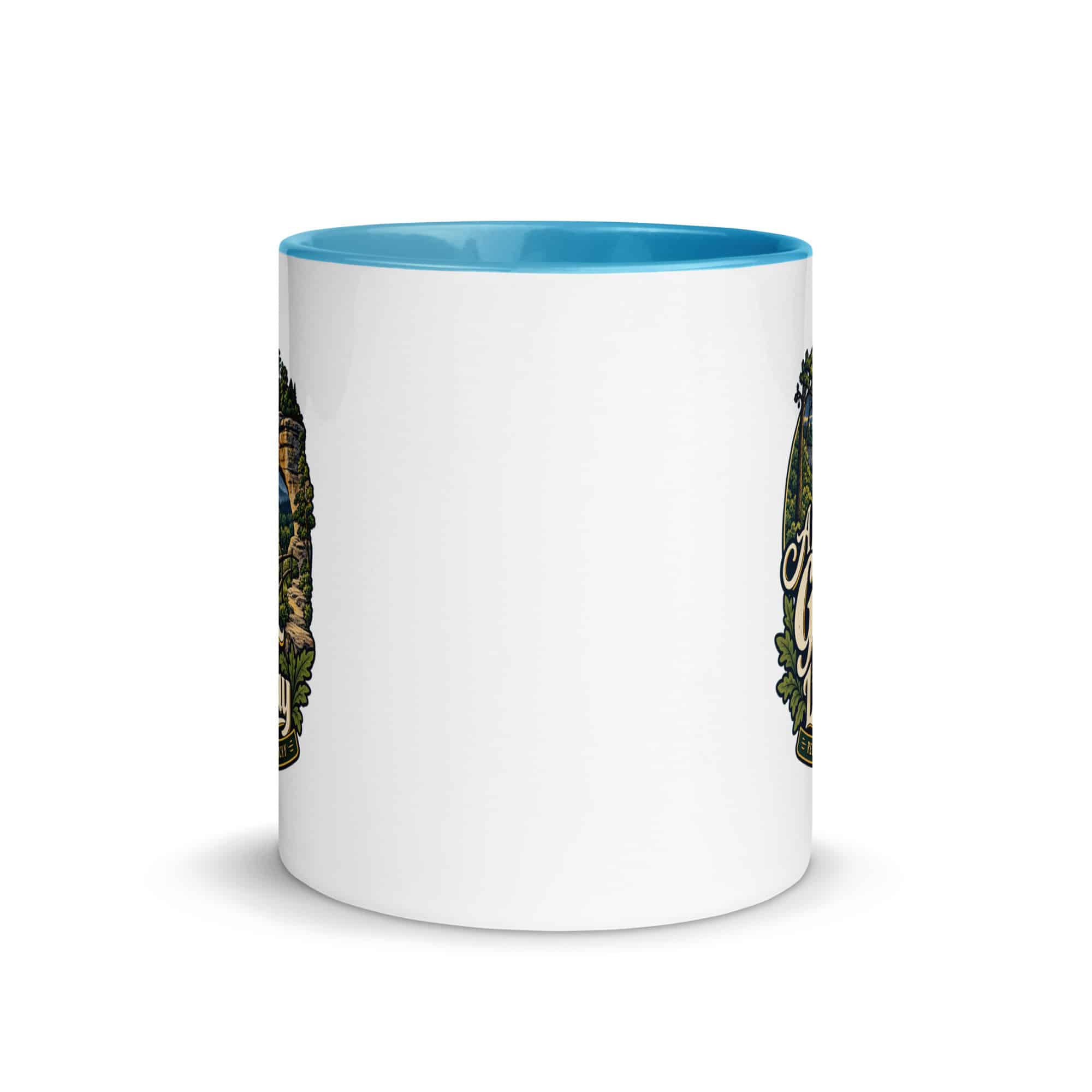 Red River Gorge Color Inside Coffee Mug: A Little Gorge Goes a Long Way, Woodland Scenic Lettering