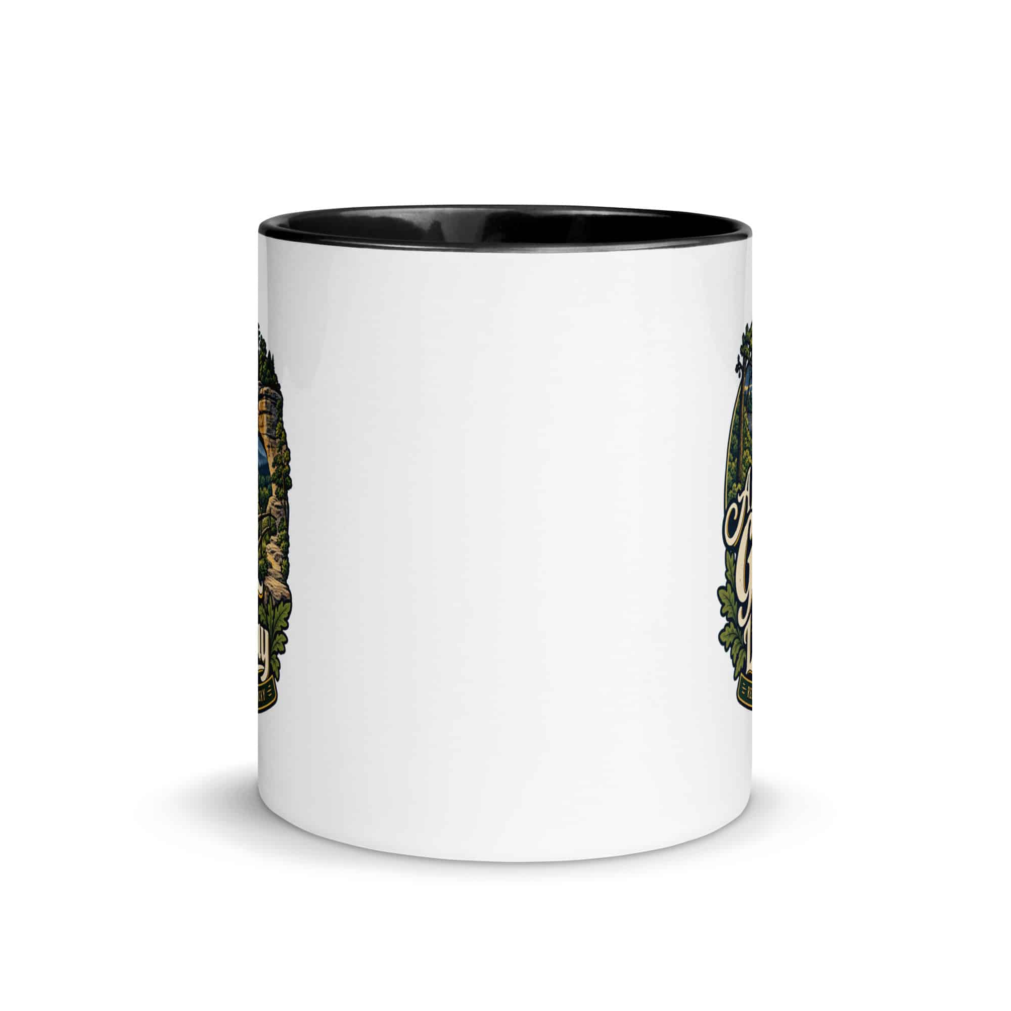 Red River Gorge Color Inside Coffee Mug: A Little Gorge Goes a Long Way, Woodland Scenic Lettering