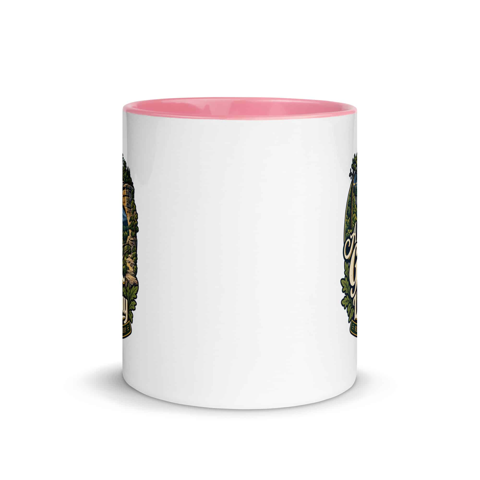 Red River Gorge Color Inside Coffee Mug: A Little Gorge Goes a Long Way, Woodland Scenic Lettering