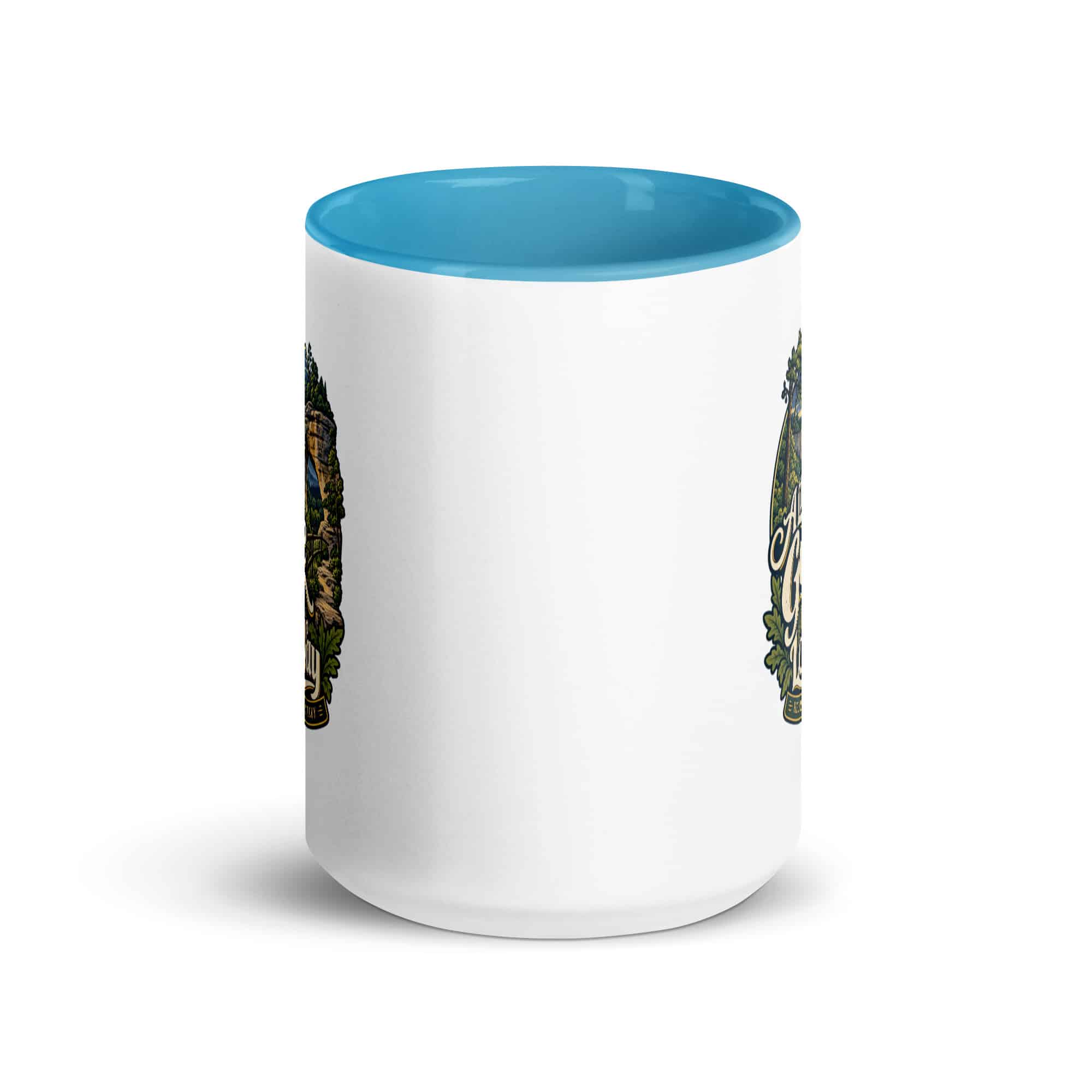 Red River Gorge Color Inside Coffee Mug: A Little Gorge Goes a Long Way, Woodland Scenic Lettering