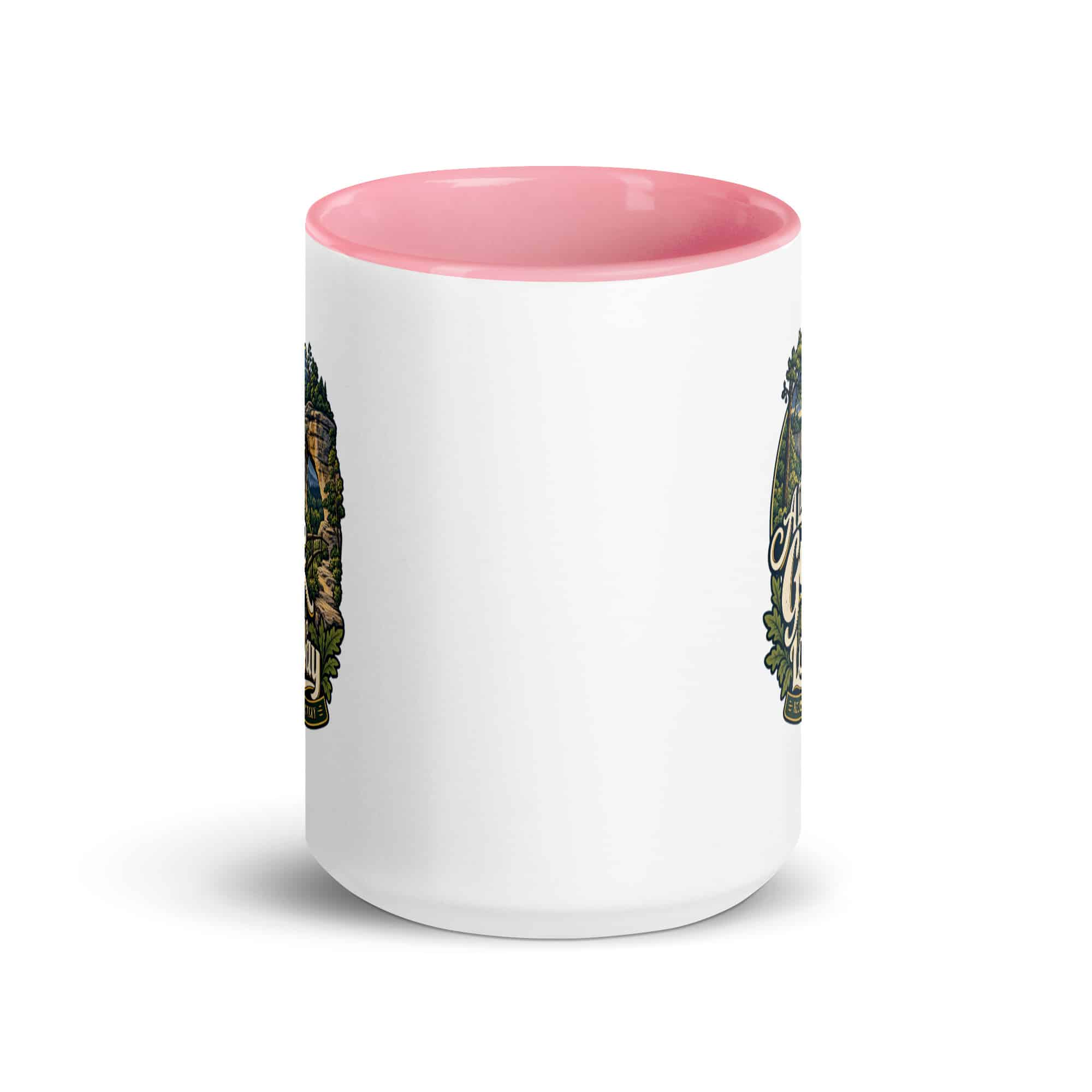 Red River Gorge Color Inside Coffee Mug: A Little Gorge Goes a Long Way, Woodland Scenic Lettering