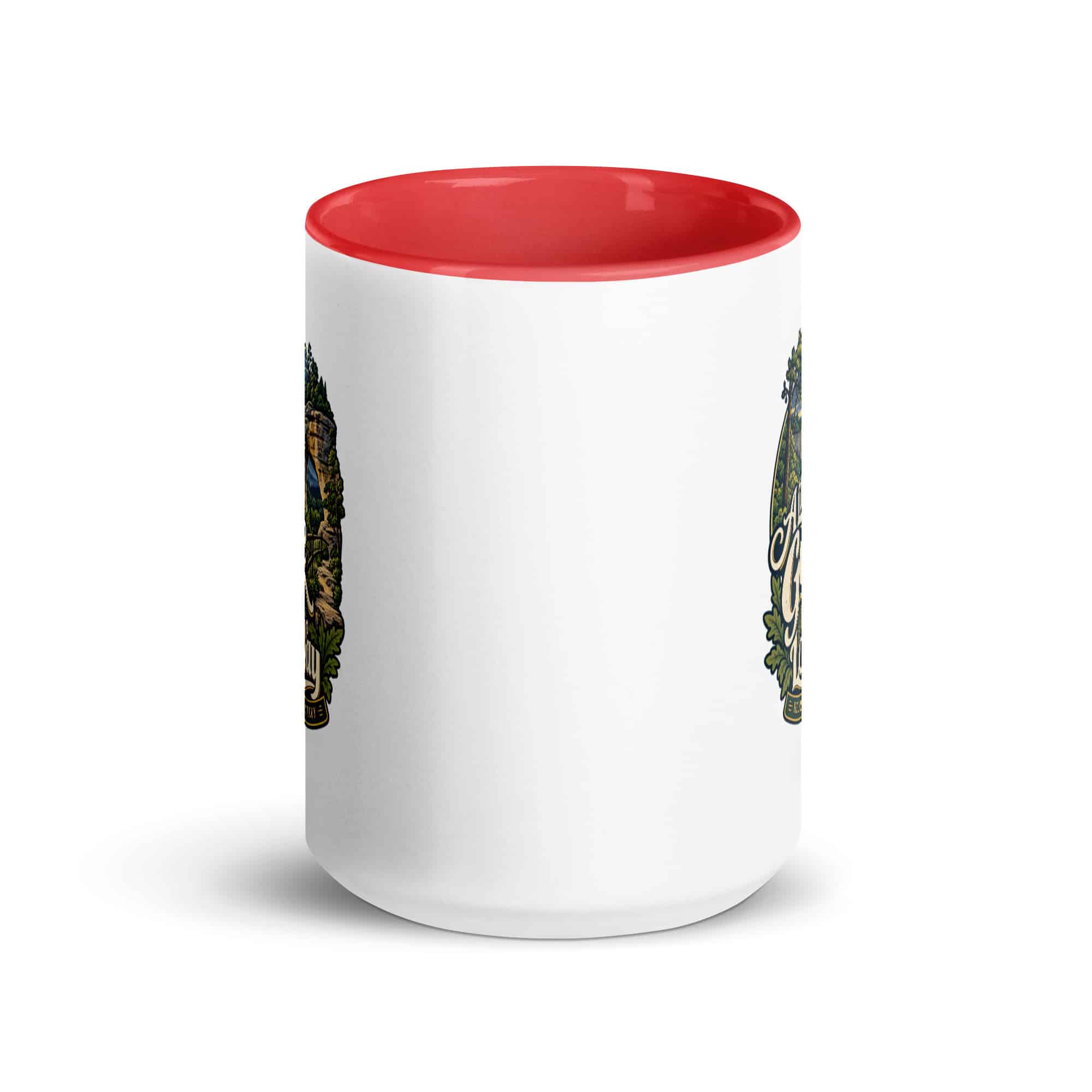 Red River Gorge Color Inside Coffee Mug: A Little Gorge Goes a Long Way, Woodland Scenic Lettering