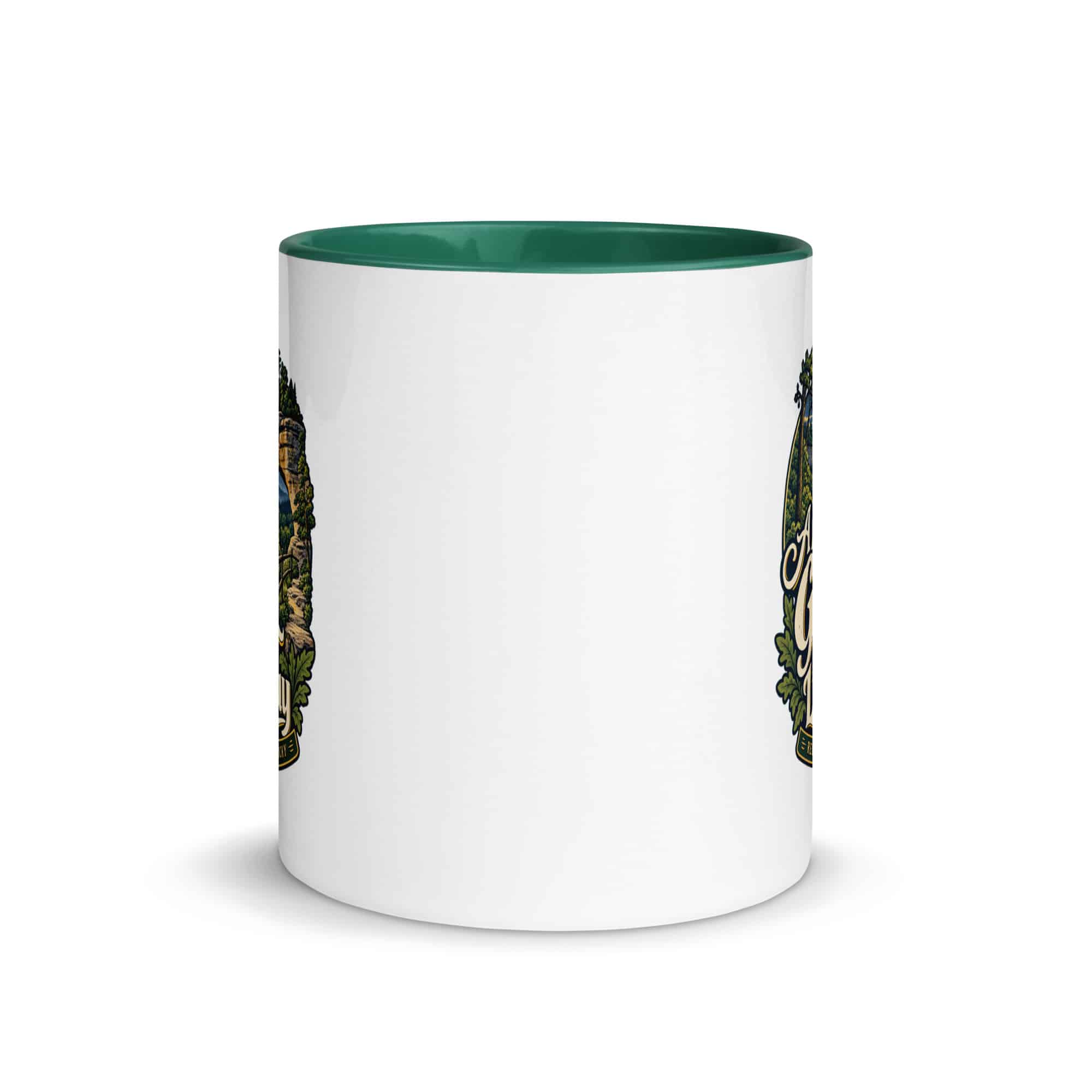 Red River Gorge Color Inside Coffee Mug: A Little Gorge Goes a Long Way, Woodland Scenic Lettering