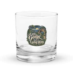Red River Gorge Rocks Glass: A Little Gorge Goes a Long Way, Woodland Scenic Lettering - 10.5 oz - Main