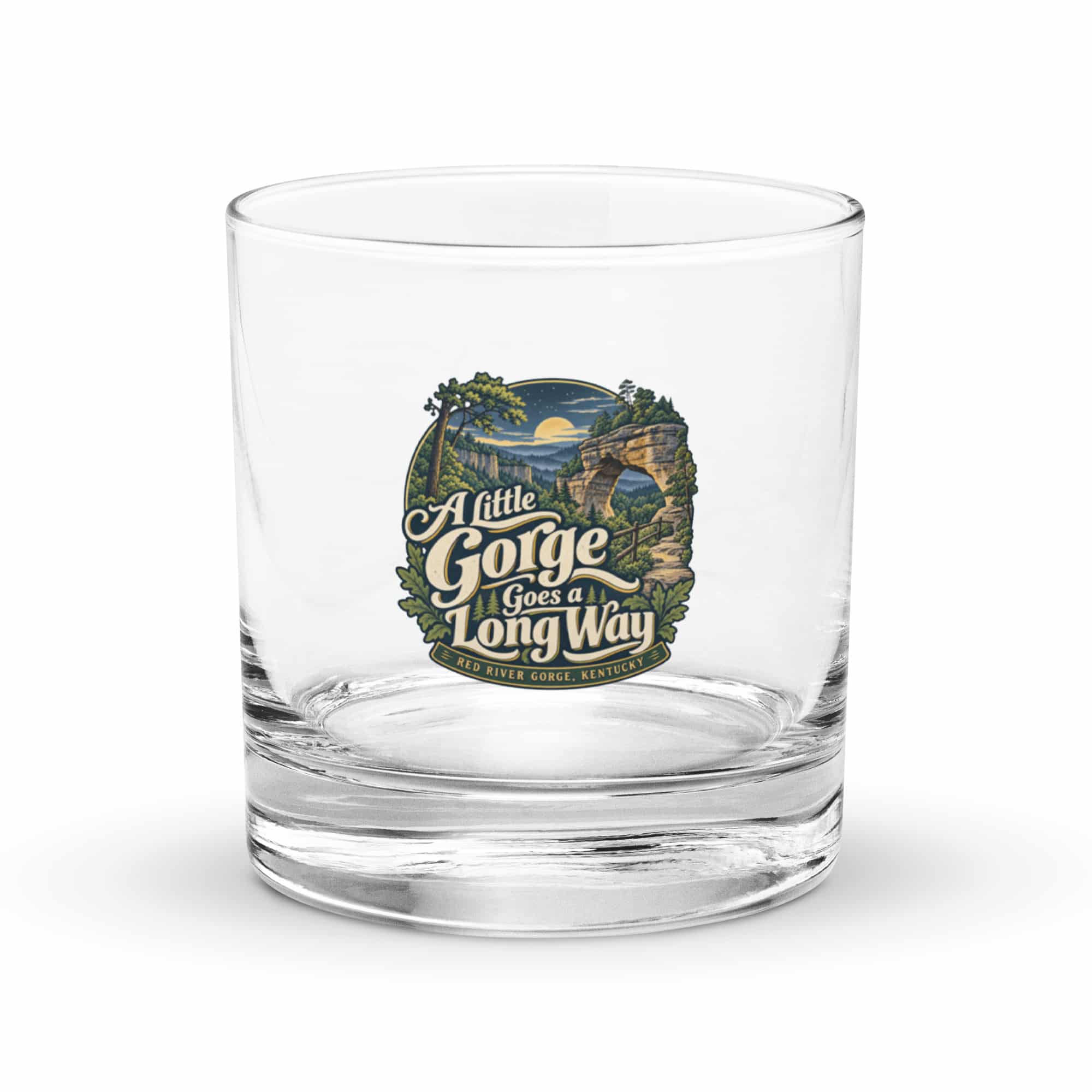 Red River Gorge Rocks Glass: A Little Gorge Goes a Long Way, Woodland Scenic Lettering