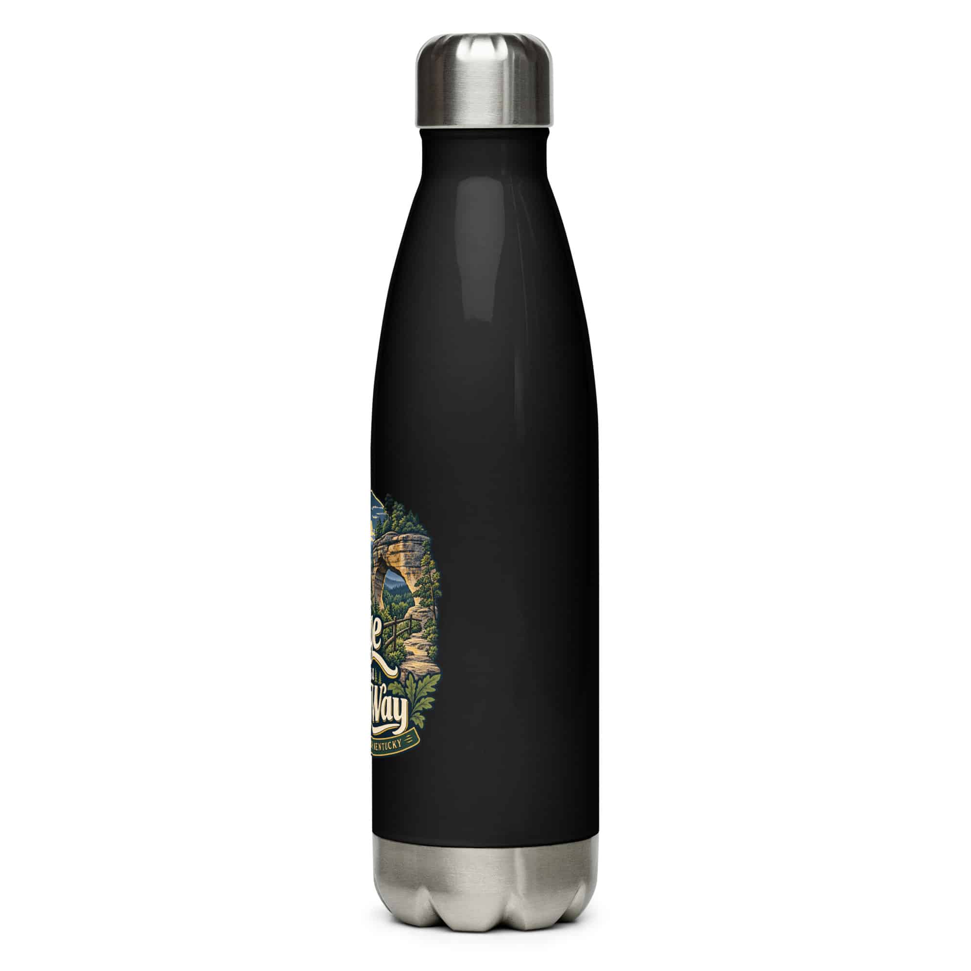 Red River Gorge Stainless Steel Water Bottle: A Little Gorge Goes a Long Way, Woodland Scenic Lettering