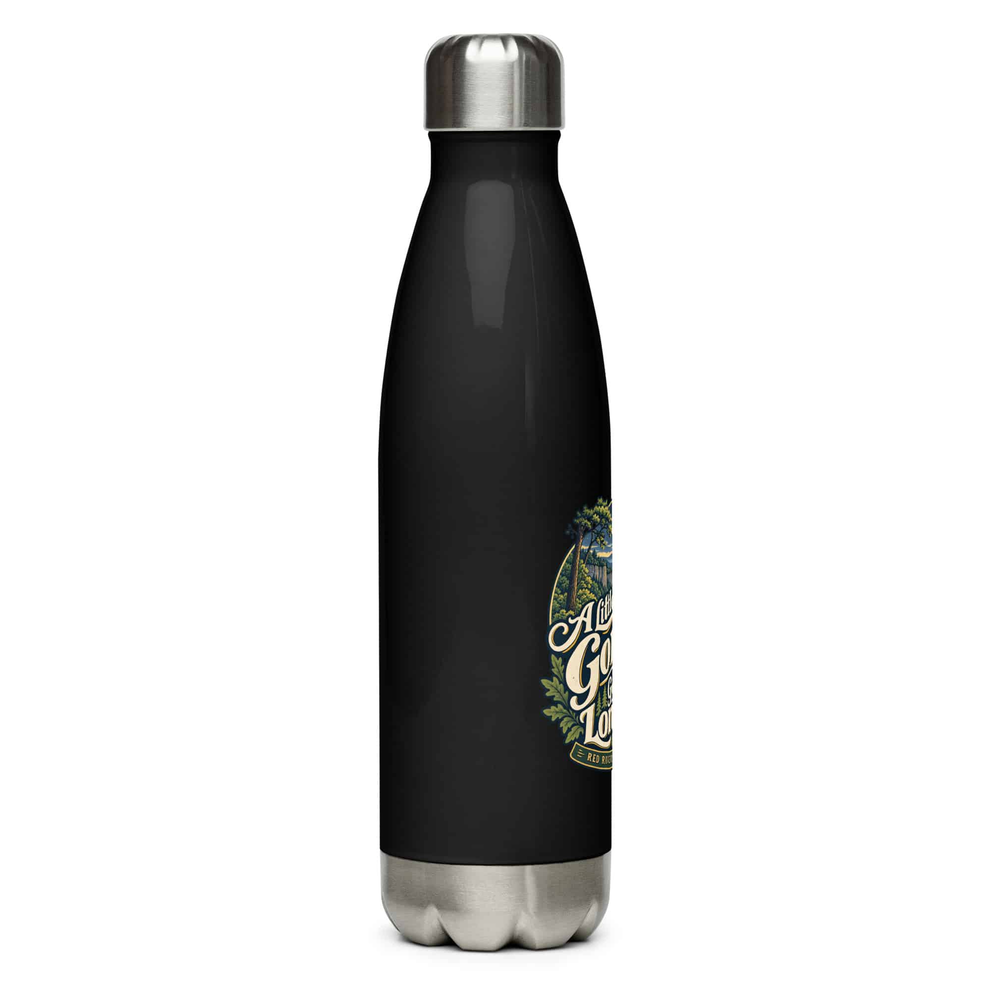 Red River Gorge Stainless Steel Water Bottle: A Little Gorge Goes a Long Way, Woodland Scenic Lettering