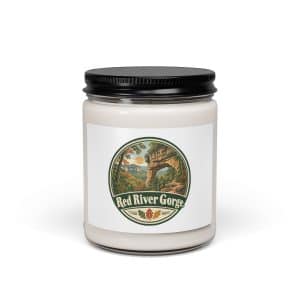 Red River Gorge Soy Wax Candle: Red River Gorge, Vintage Round Badge - 9oz - Main