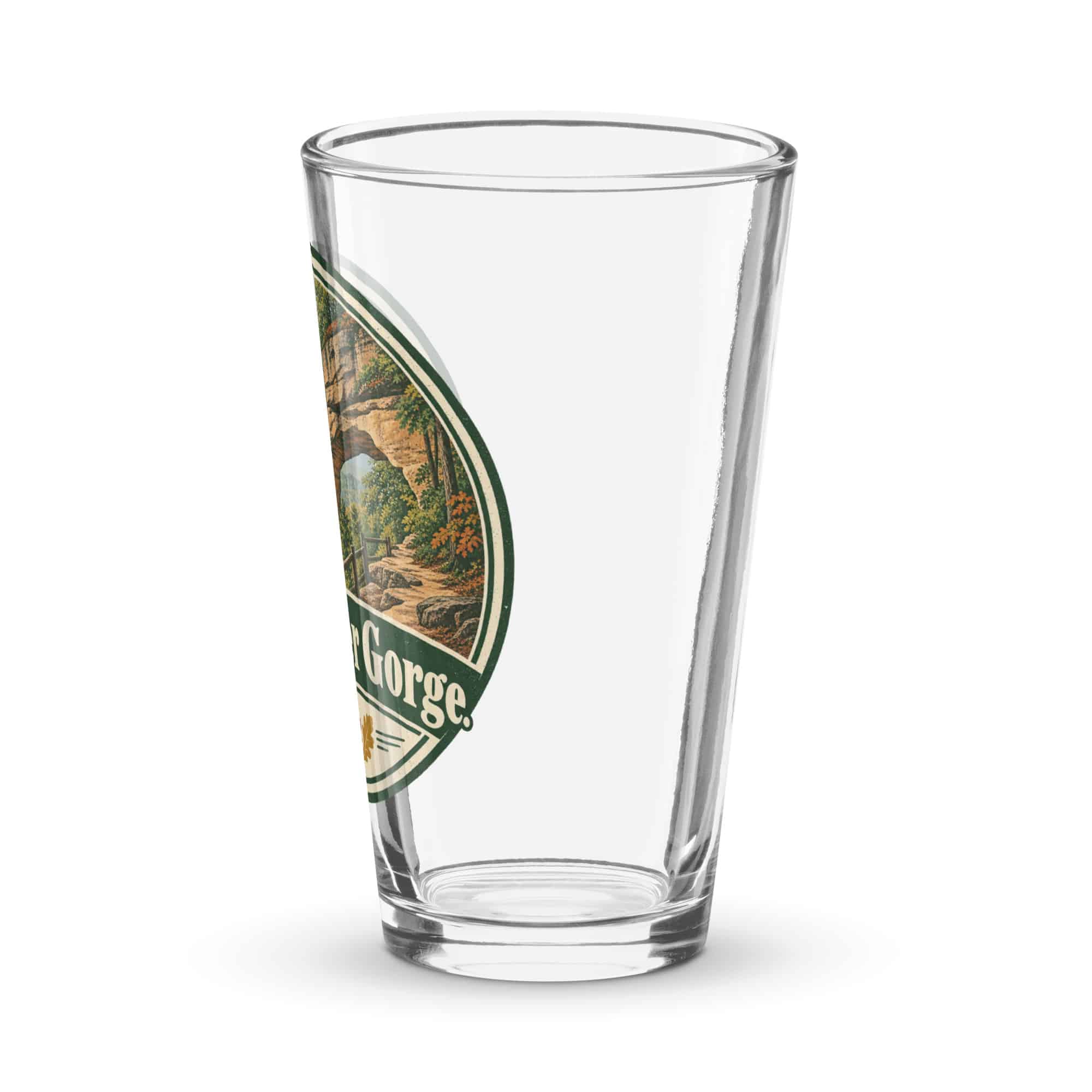 Red River Gorge Pint Glass: Red River Gorge, Vintage Round Badge