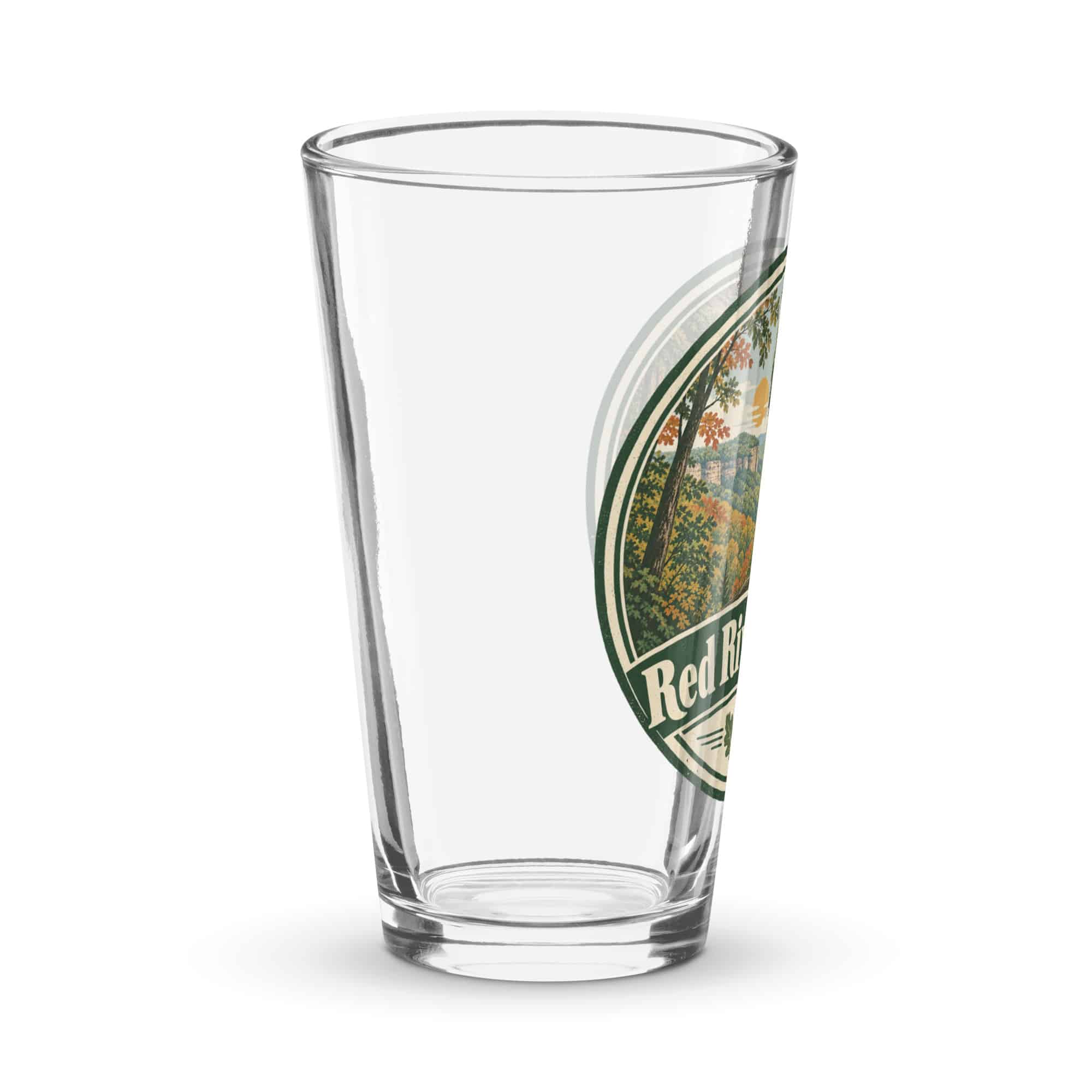 Red River Gorge Pint Glass: Red River Gorge, Vintage Round Badge
