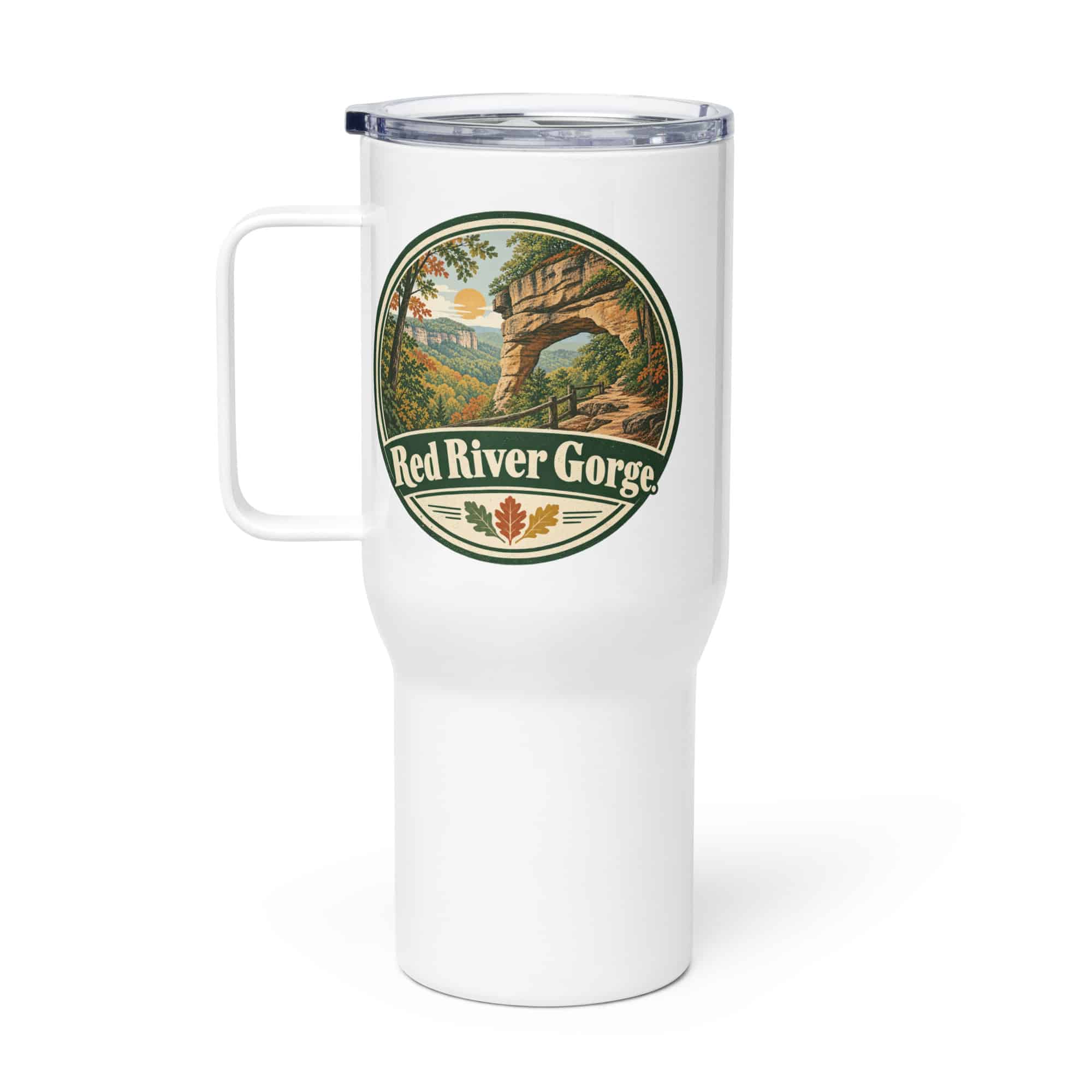 Red River Gorge Travel Mug: Red River Gorge, Vintage Round Badge