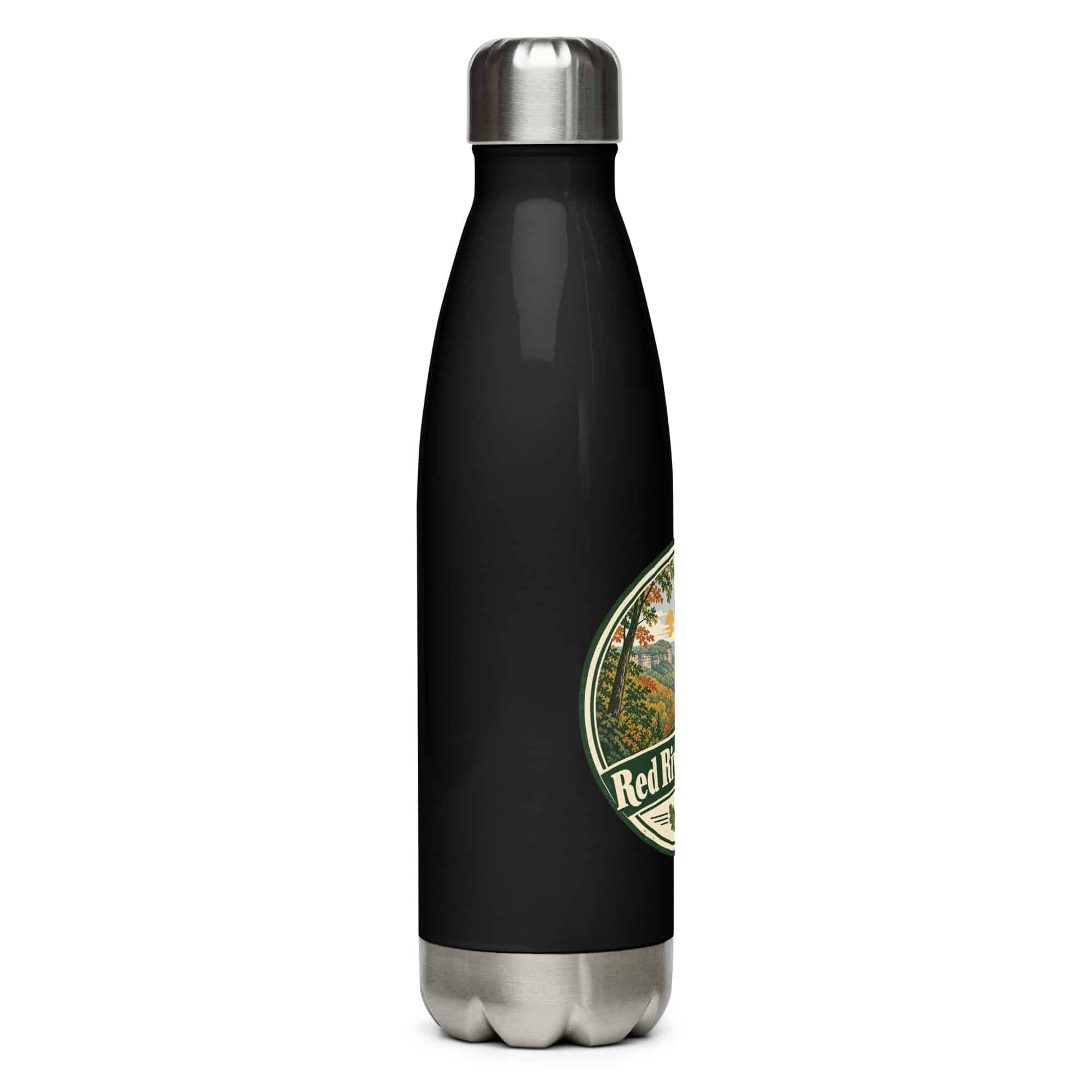 Red River Gorge Stainless Steel Water Bottle: Red River Gorge, Vintage Round Badge