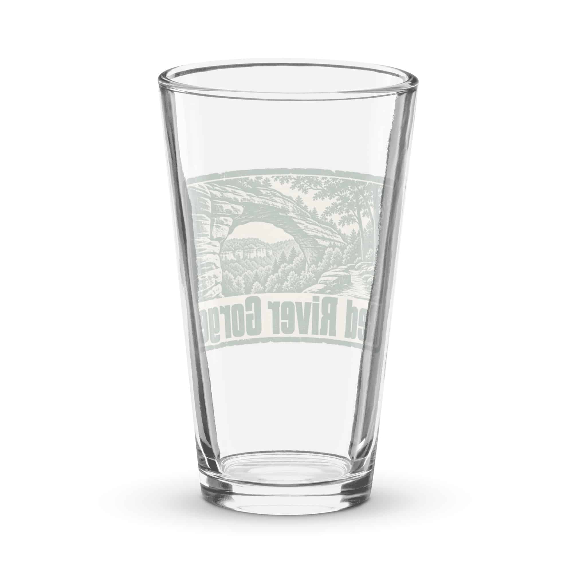 Red River Gorge Pint Glass: Red River Gorge, Forest Ink Stamp