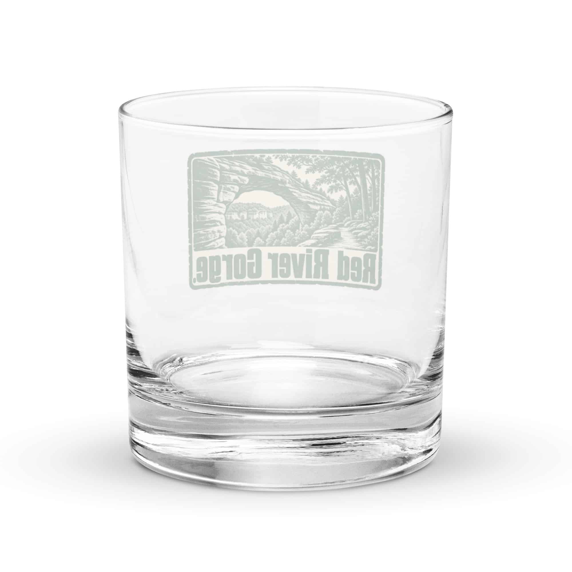 Red River Gorge Rocks Glass: Red River Gorge, Forest Ink Stamp