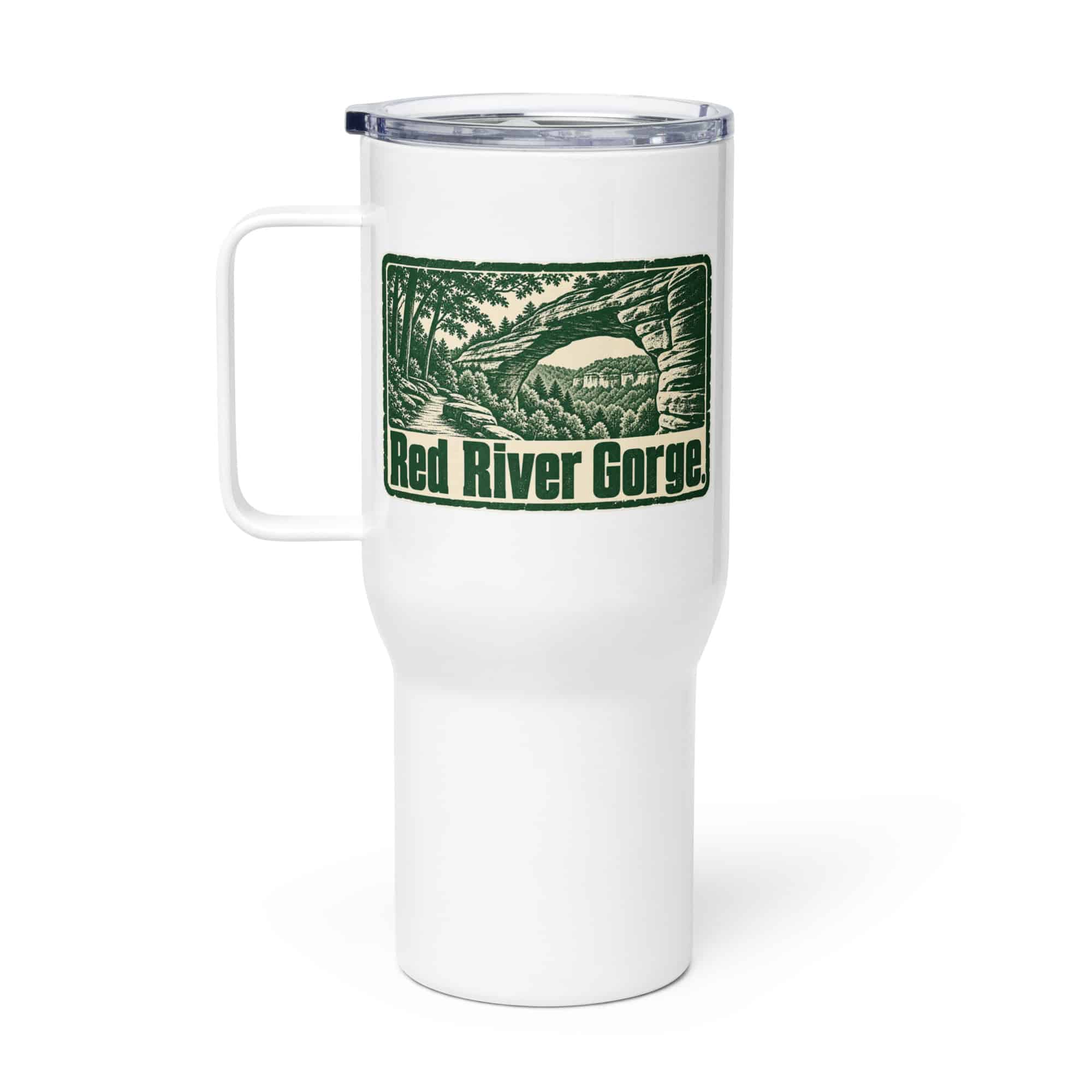 Red River Gorge Travel Mug: Red River Gorge, Forest Ink Stamp