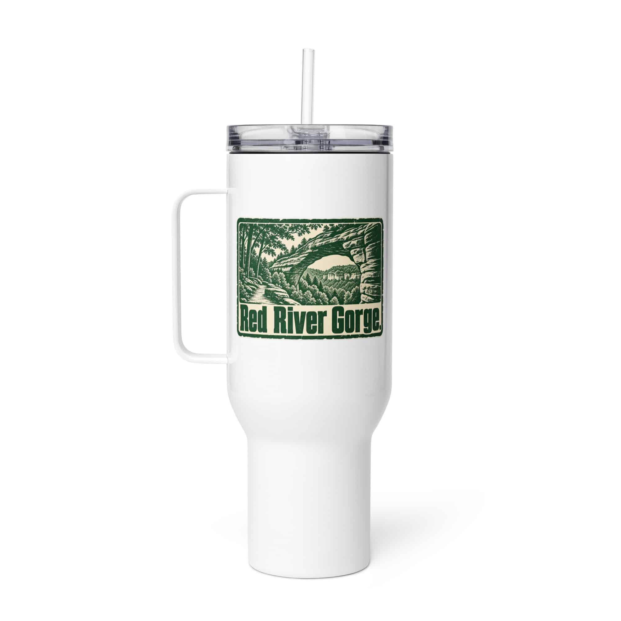 Red River Gorge Travel Mug: Red River Gorge, Forest Ink Stamp