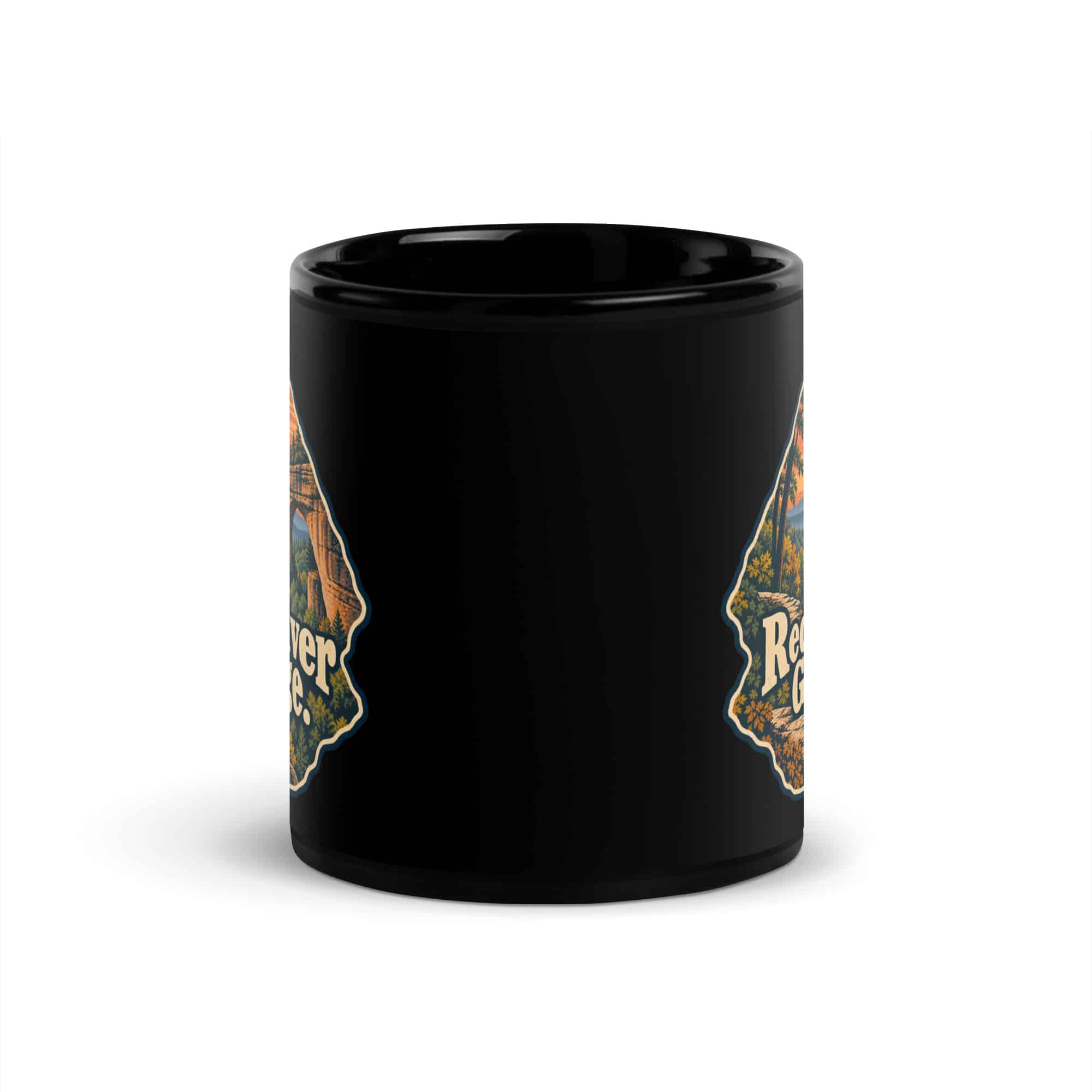 Red River Gorge Black Coffee Mug: Red River Gorge, Scenic Shield Badge