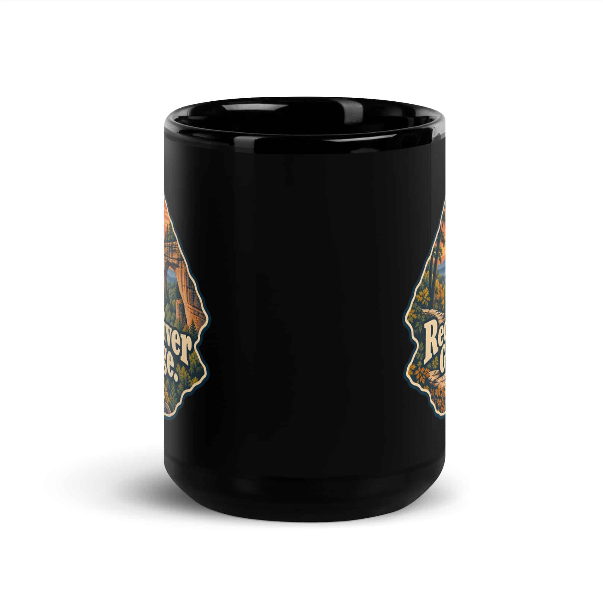 Red River Gorge Black Coffee Mug: Red River Gorge, Scenic Shield Badge