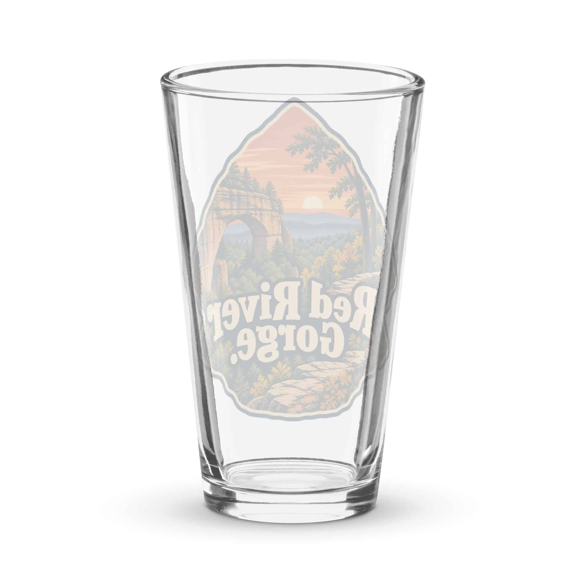 Red River Gorge Pint Glass: Red River Gorge, Scenic Shield Badge