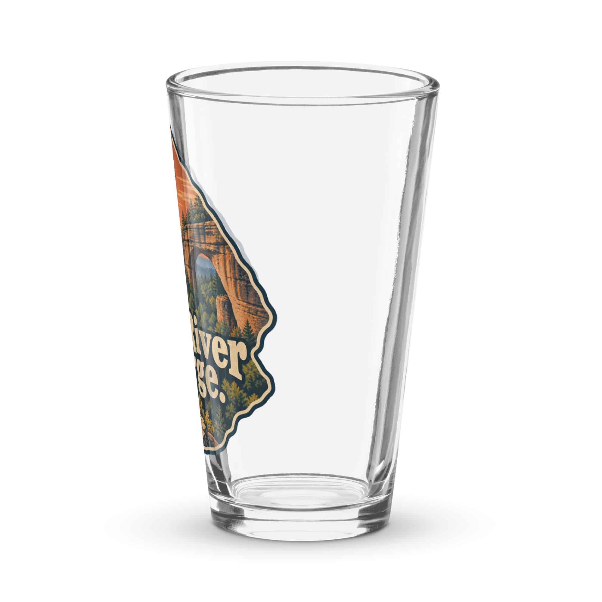 Red River Gorge Pint Glass: Red River Gorge, Scenic Shield Badge