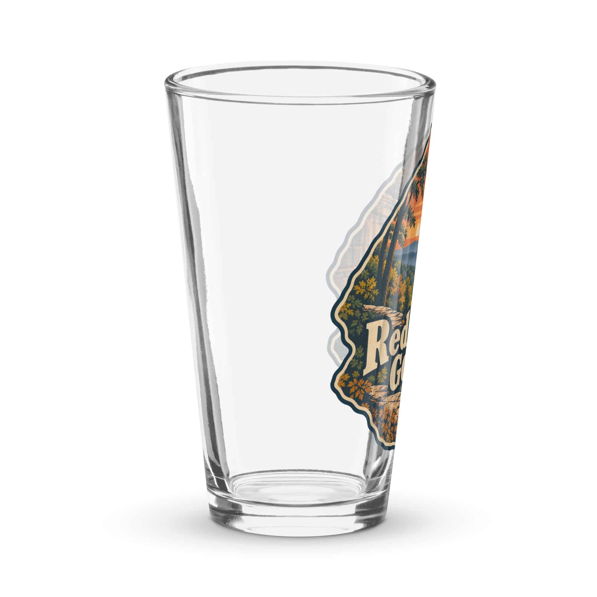 Red River Gorge Pint Glass: Red River Gorge, Scenic Shield Badge