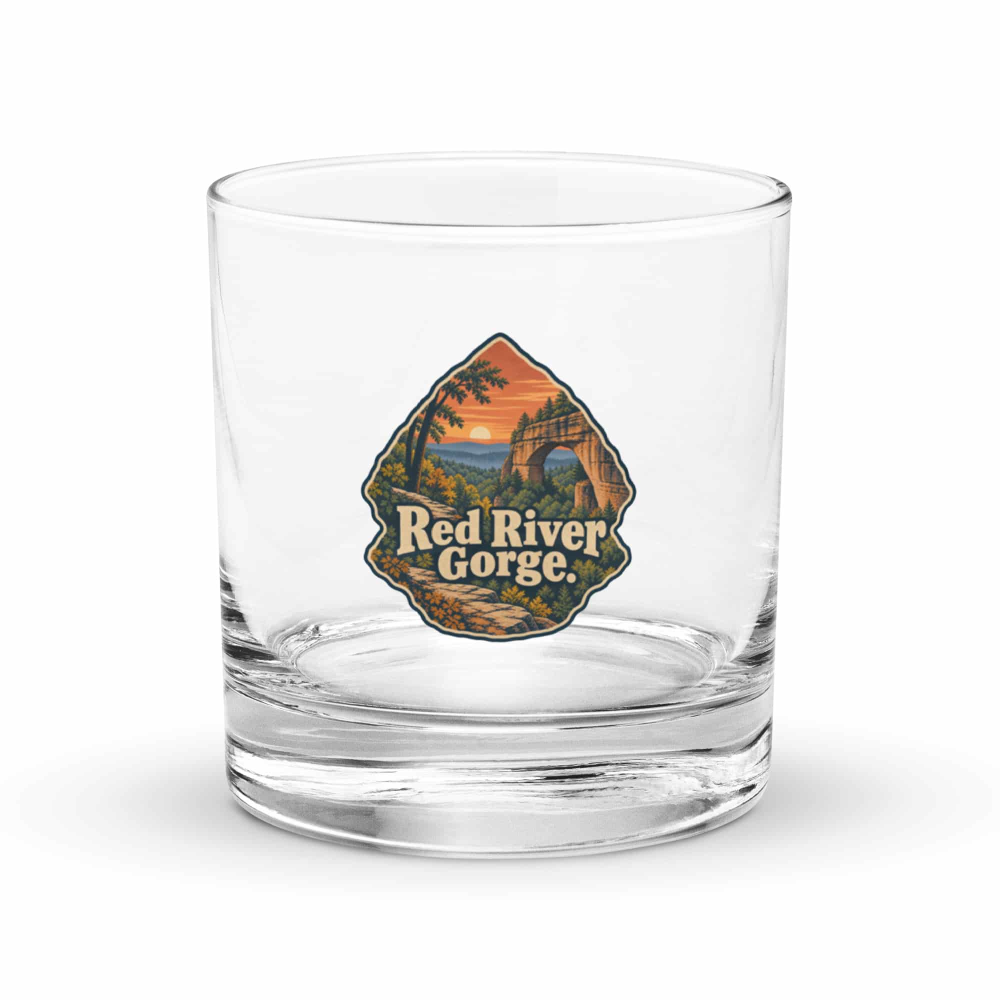 Red River Gorge Rocks Glass: Red River Gorge, Scenic Shield Badge