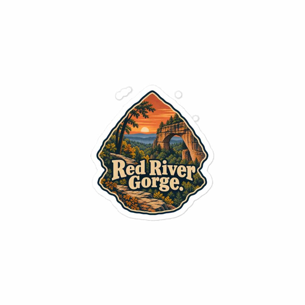 Red River Gorge Vinyl Sticker: Red River Gorge, Scenic Shield Badge