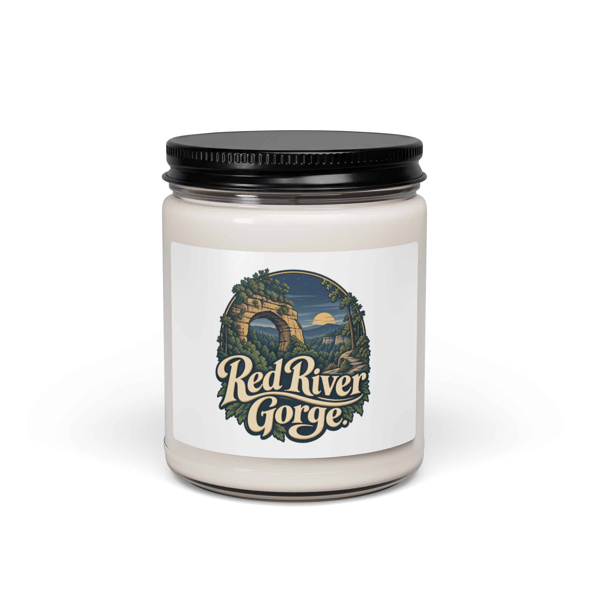 Red River Gorge Soy Wax Candle: Red River Gorge, Woodland Scenic Lettering
