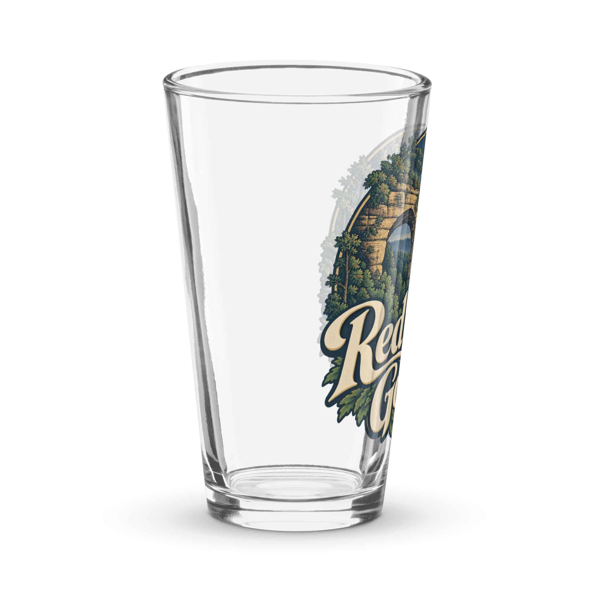 Red River Gorge Pint Glass: Red River Gorge, Woodland Scenic Lettering