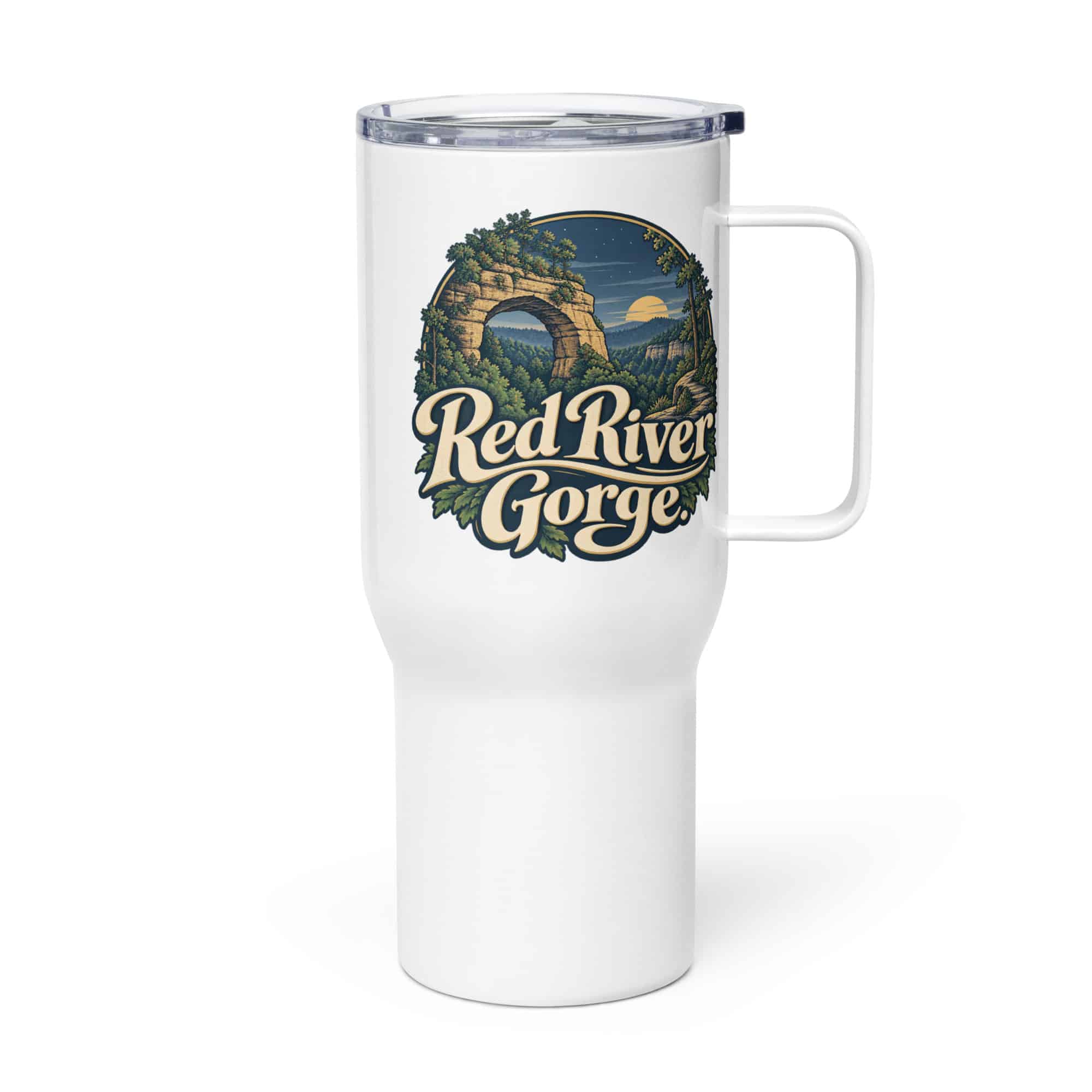 Red River Gorge Travel Mug: Red River Gorge, Woodland Scenic Lettering