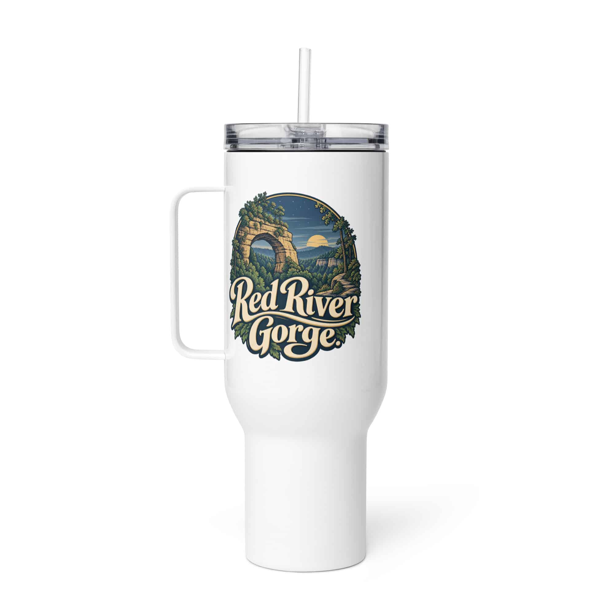 Red River Gorge Travel Mug: Red River Gorge, Woodland Scenic Lettering