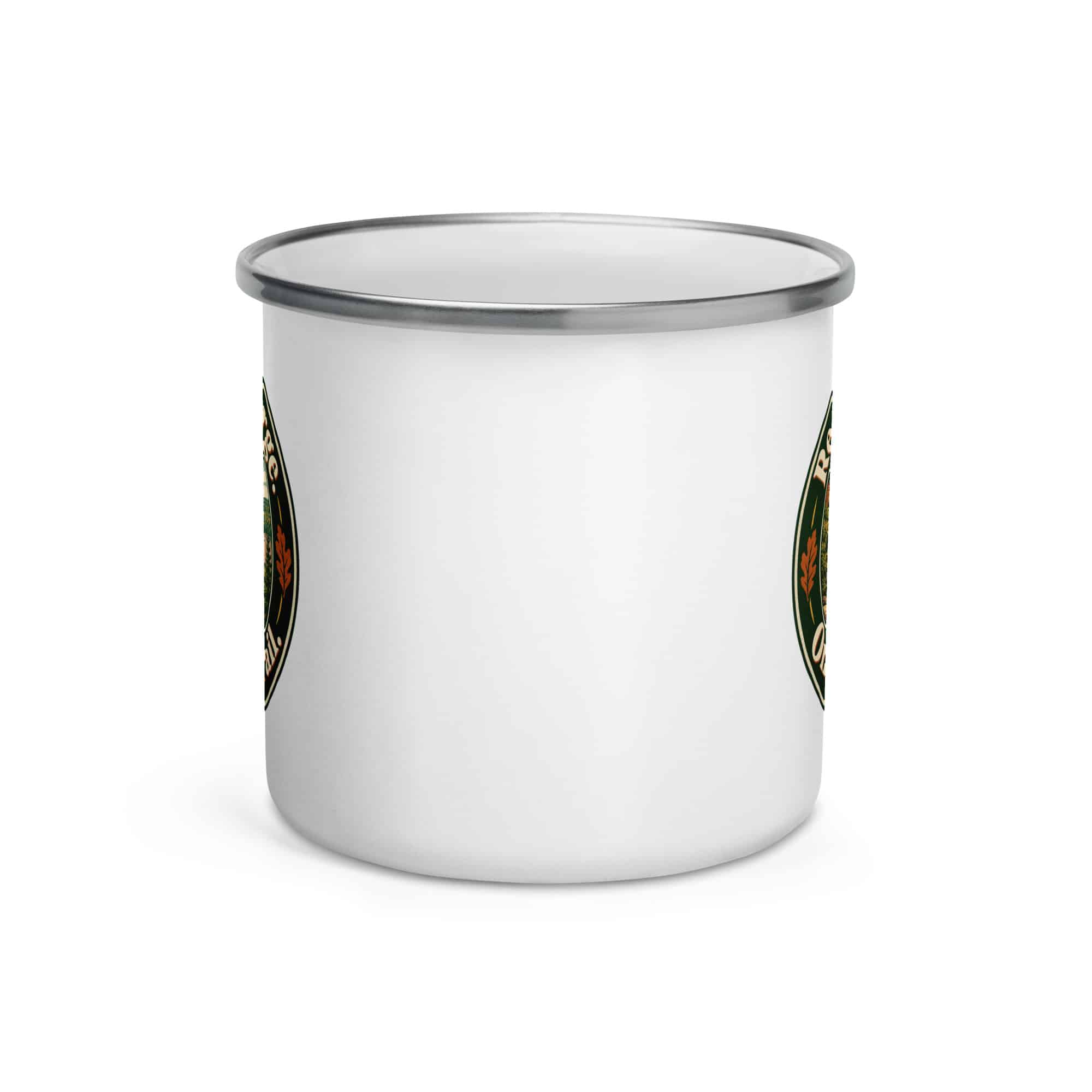 Red River Gorge Enamel Camp Mug: Red River Gorge. One More Trail, Vintage Round Badge