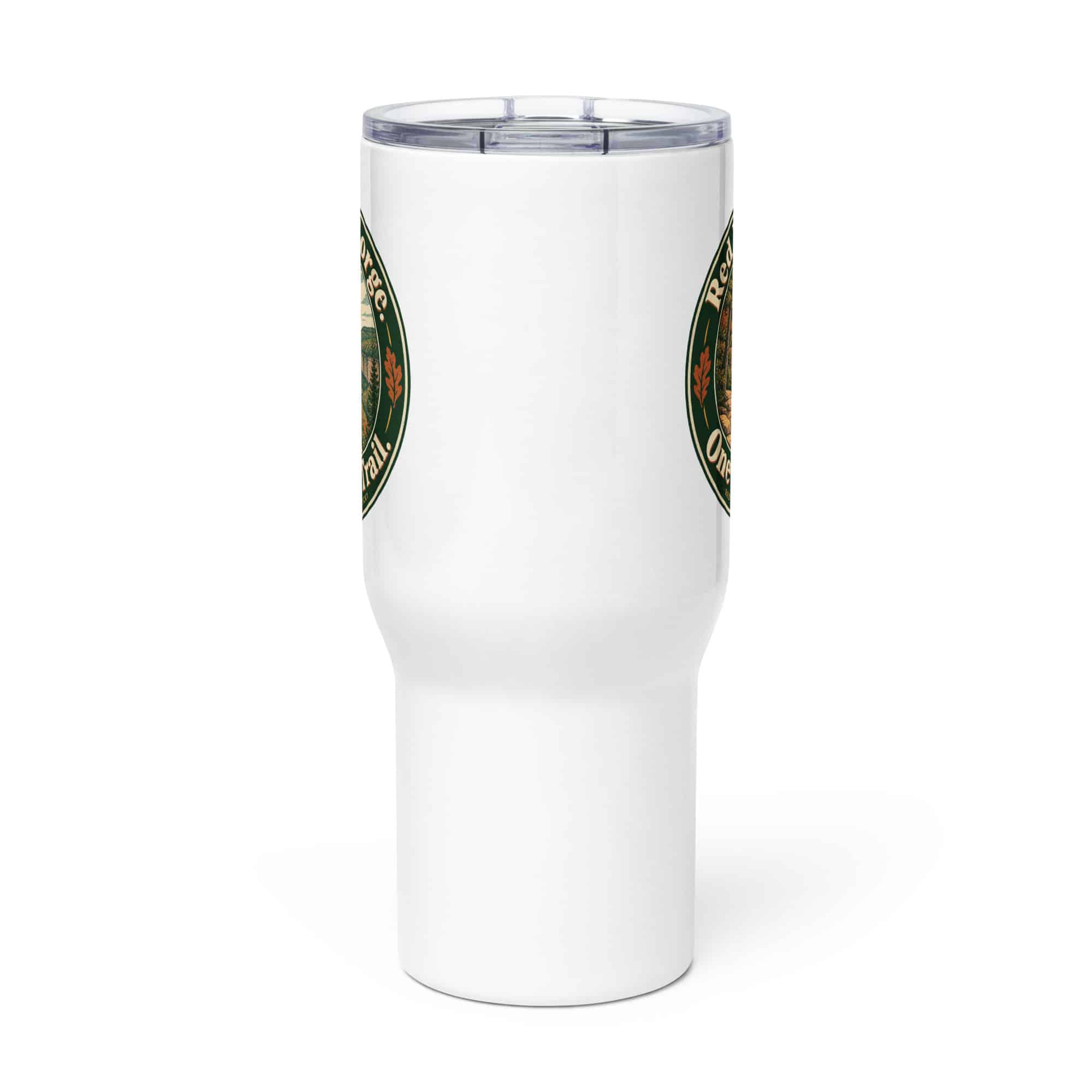 Red River Gorge Travel Mug: Red River Gorge. One More Trail, Vintage Round Badge