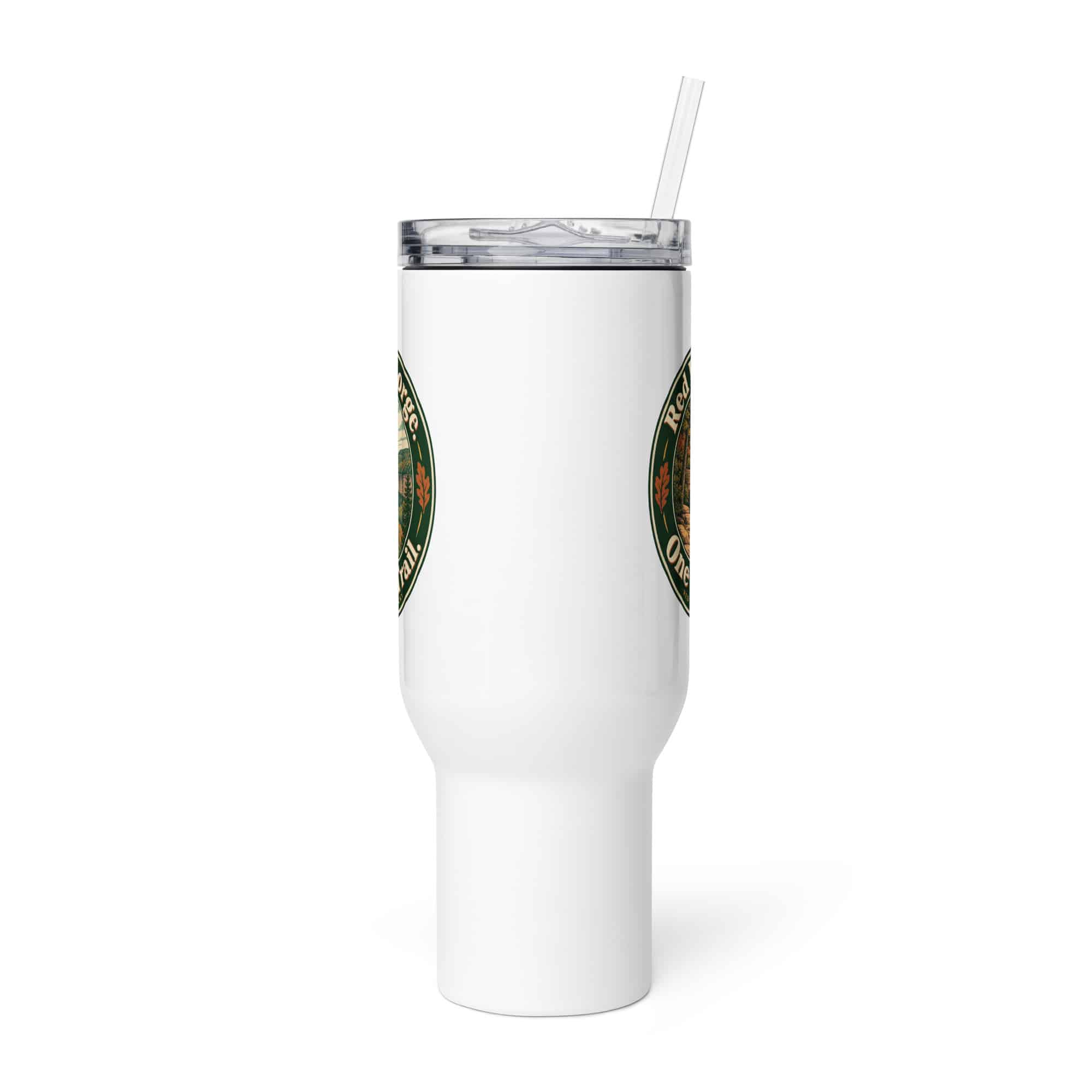 Red River Gorge Travel Mug: Red River Gorge. One More Trail, Vintage Round Badge