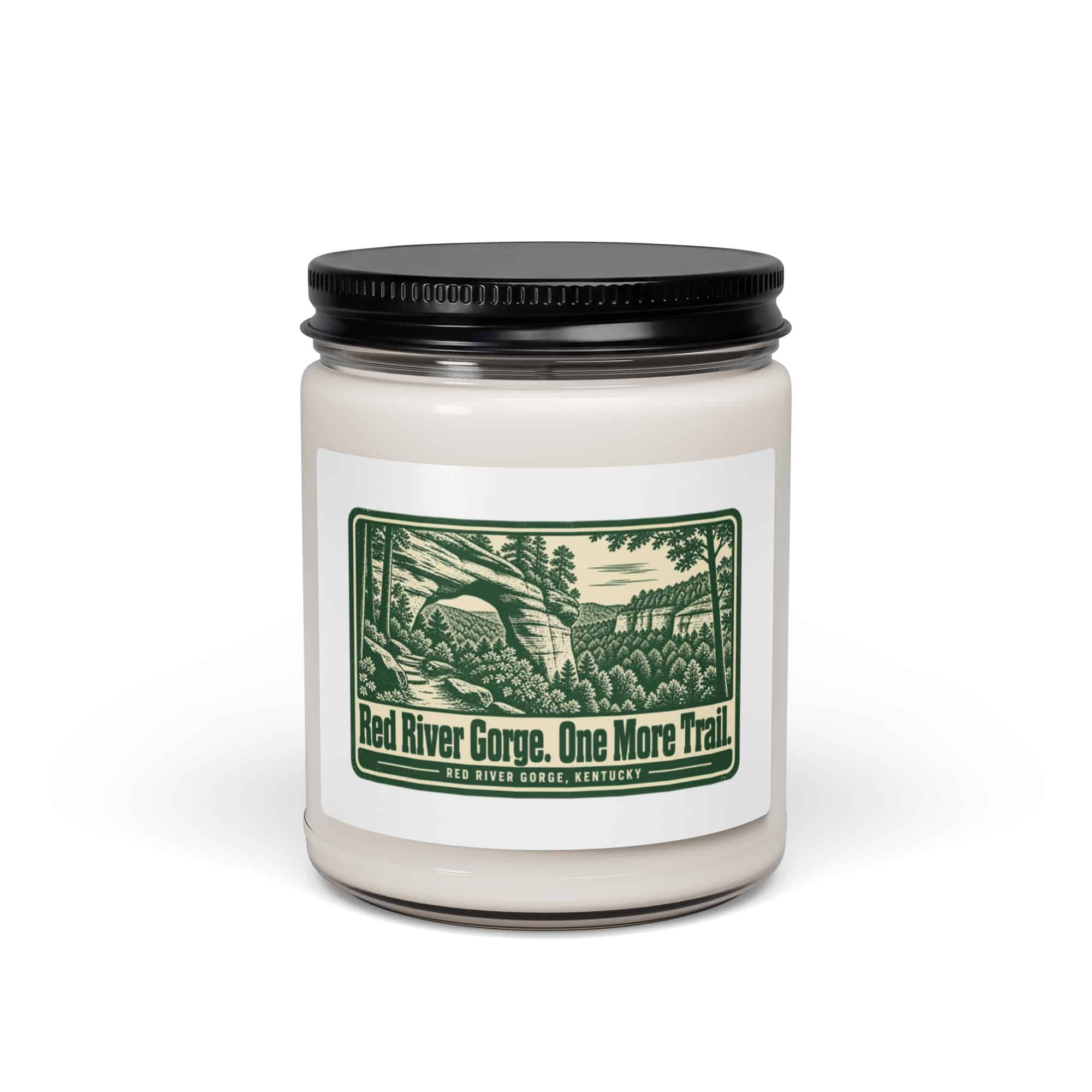Red River Gorge Soy Wax Candle: Red River Gorge. One More Trail, Forest Ink Stamp