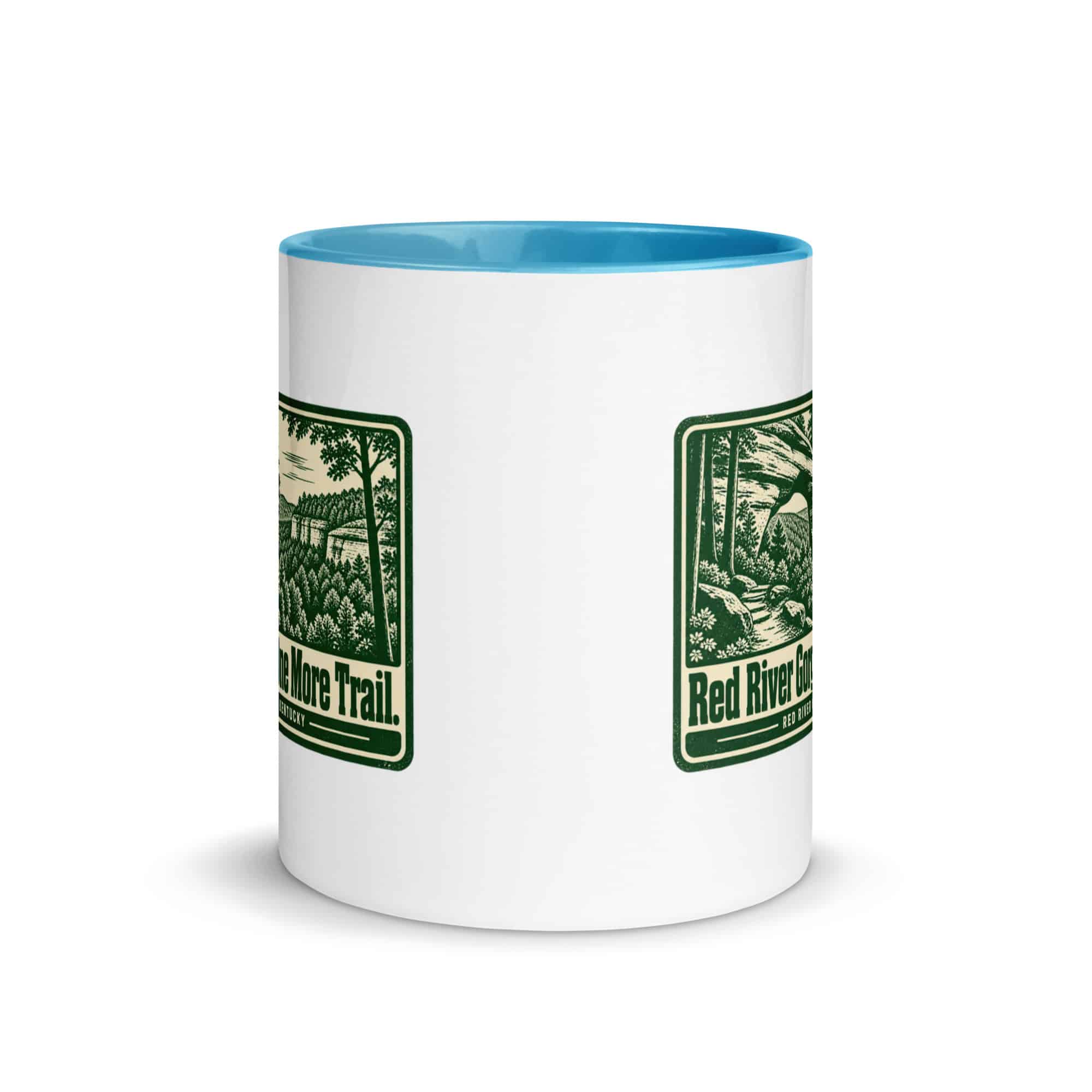 Red River Gorge Color Inside Coffee Mug: Red River Gorge. One More Trail, Forest Ink Stamp
